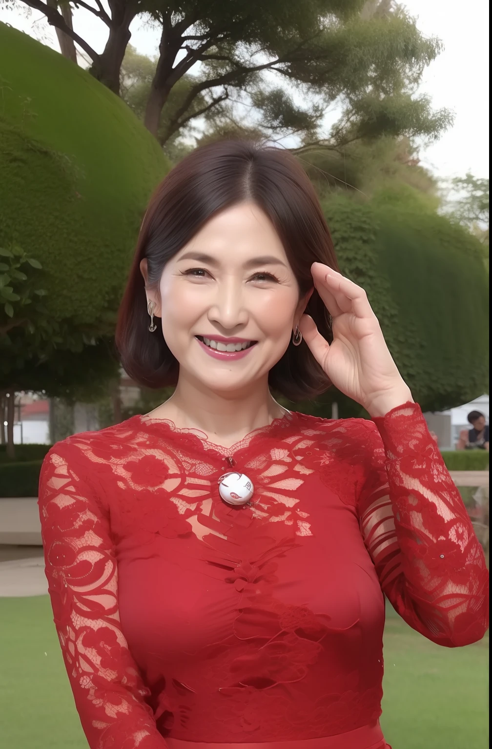 masterpiece, top-quality, full body Esbian, 75 years old, A MILF, Middle-aged woman:1.5, bangss, Natural hair color, red blush, A bracelet, perfect breast shape, 鎖骨, cowboy shot, ear piercings, eyebrows visible through hair, gradation hair, Grinning, jewely, A MILF, length hair, looking at the viewers, piercings, red eyes, the ring, A smile, 独奏, Skysky,diagrams, (Adult Video Package:1.3), Fashionable, femele, with a vibrant, Lace panties, lace bra, the pose, the front, Colorful, Dynamic, Background with, element, self-assured, expresive, ngel, statement, accessorized, An majestic, coil, surroundings, Touch, The scene, Texto, covers, It's bold, captures the attention, Titles, Stylish, Font, It's catchy, headline, The large, Impressive, moderno, Trendy, Focus, lo fashion,
