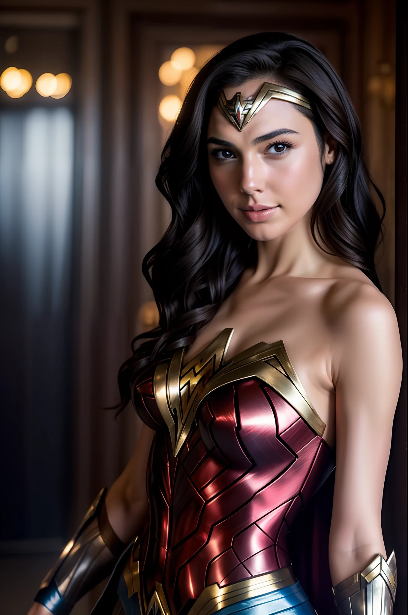 Gal Gadot、Wonder woman、smil、Female sexy