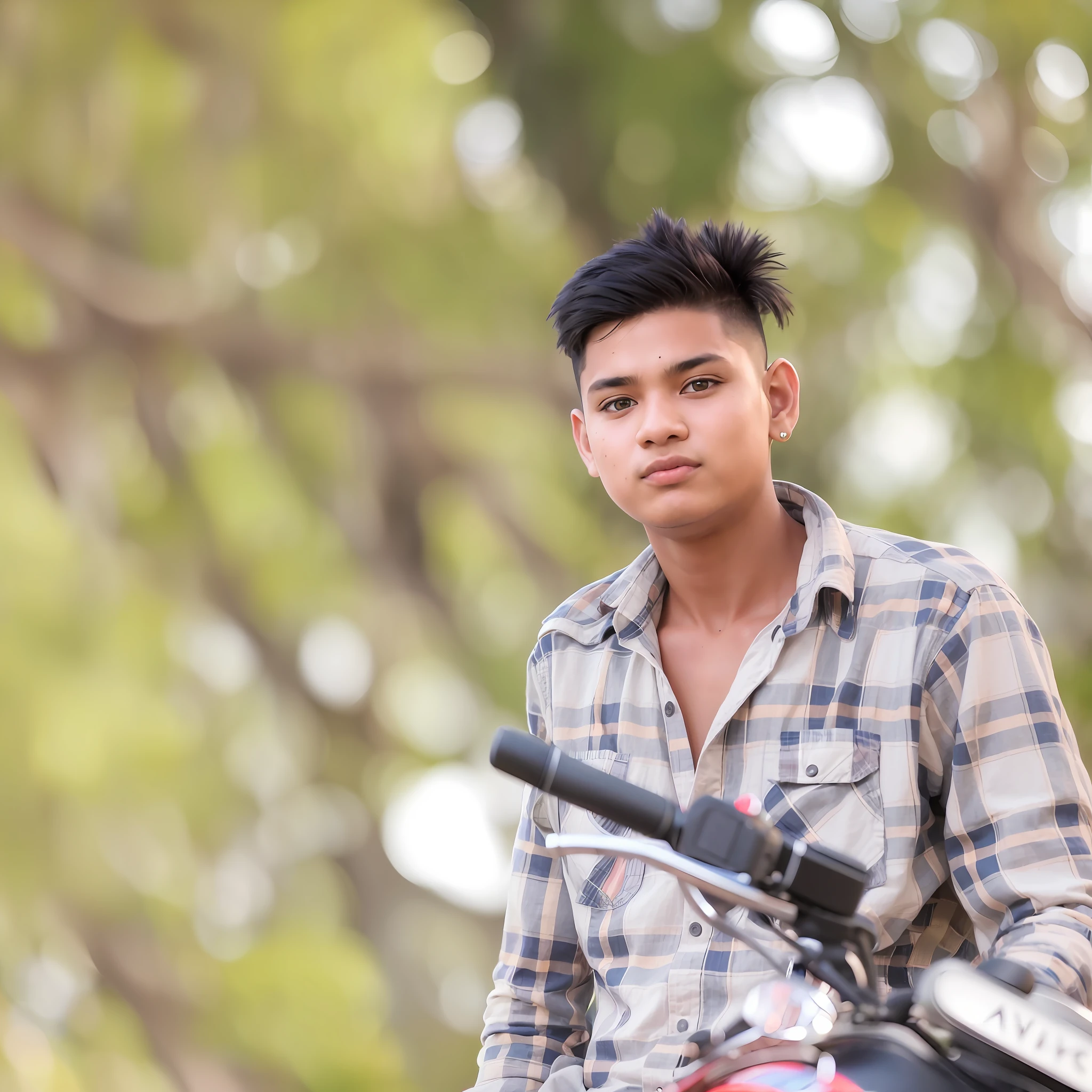 there is a man sitting on a motorcycle with a helmet on, without helmet, teenage boy, ayan nag, indian, photograpgy, taken with sony alpha 9, jayison devadas, candid picture, casual photography, shot on nikon z9, student, with accurate face, taken with canon 8 0 d, photo taken with canon 5d, portrait shot 8 k