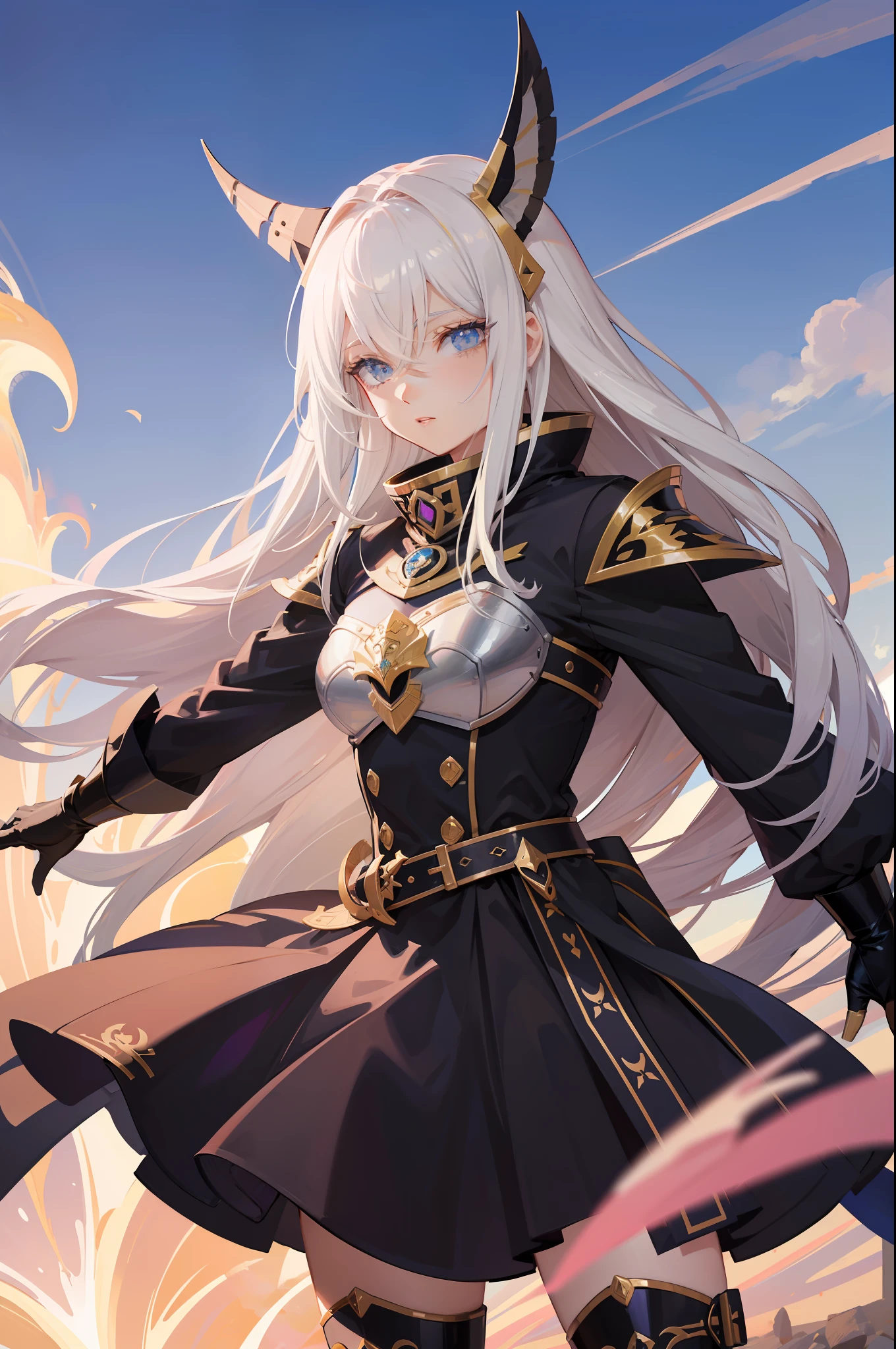 mulher cabelo rosa com armadura, armadura cavaleiros do zodiaco, garota com cabelo cumprido, sexy, armadura, anime traits, olhos grandes e detalhados, olhos cor arco iris, olhos chamativos, olhos bonitos