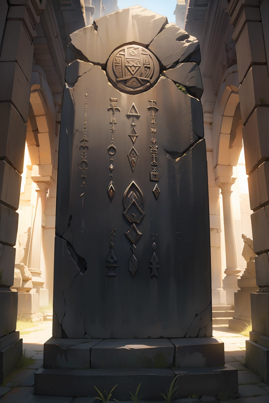 object, fantasy, ancient, runestone