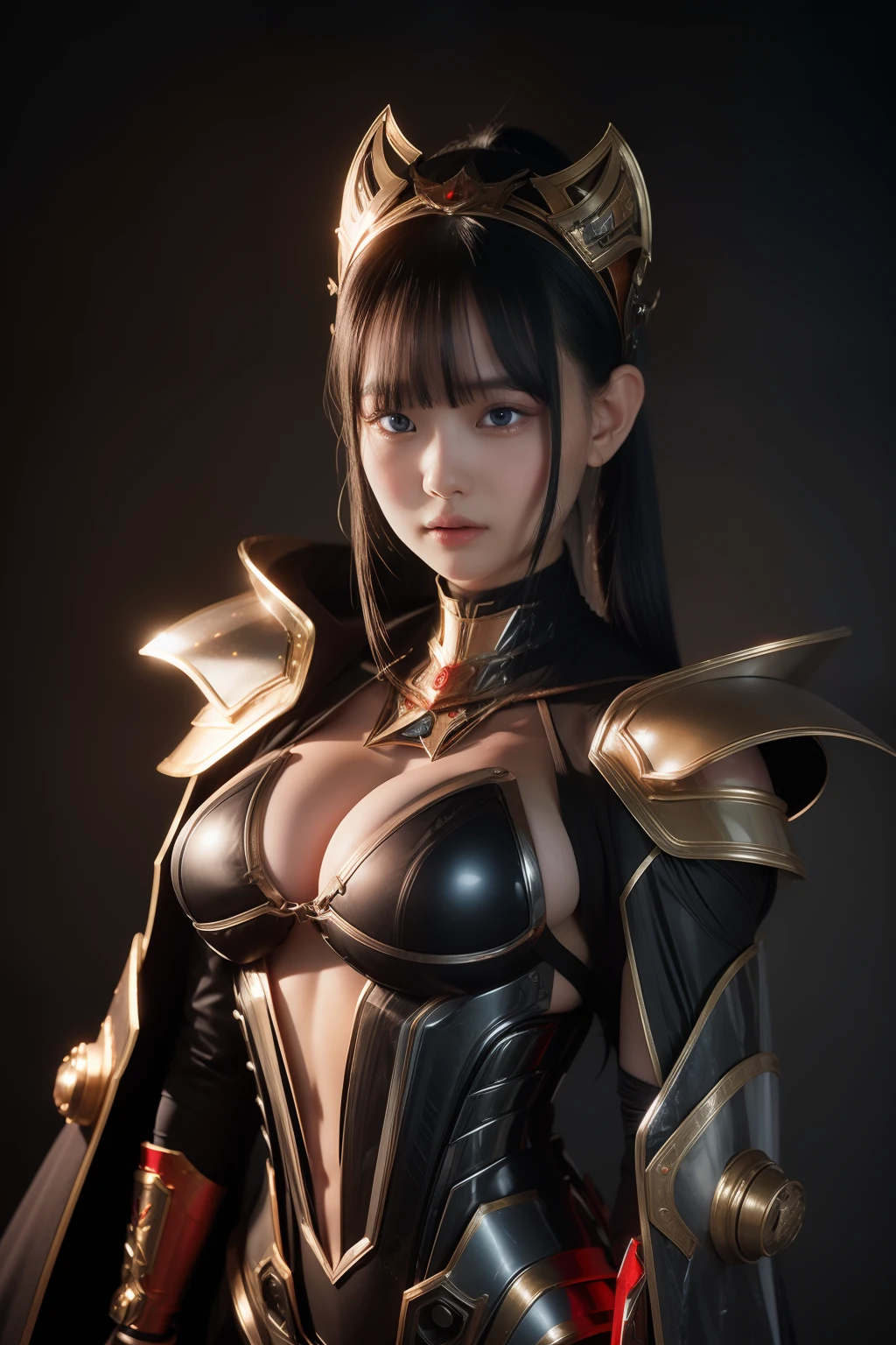 Exoskeleton mecha，Afophialism，Red theme style，Romantic Coco Style，offcial art，Wallpapers by Unity 8K，Hyper-detailing，Master masterpieces，，best qualtiy，A woman who says，（Very detailed），（RAW Photos，best qualtiy），（Realistis，realisticlying：1.3），High- sharpness，Lightly open your mouth，Ultra Detailed Complex 3D Rendering of Face，（Colossal tits：8.8），（highly detailedskin：1.2），（revealing private parts，：1.1），Beautiful Caucasian woman with big buttocks soft breasts and fair skin（toppless）， ，boobgasm，black colored hair，e Blue Eyes，Long grey hair，（（Clear Silk Rope Miniature Bikini）），dynamic angle，mysterious expression，Fireglow effect，Fantasy background，edge lit，Side brightness，cinematric light，hyper HD，8K，film grains，Best Shadow，light particules，detailed skin textures，Detailed gemstone armor texture，A detailed face，intricate detailes，ultra-detailliert，brightened，sturdy，Silver armor，cleavage，Slender Abs， Have a shining weapon，Mecha Shield，pole，（Huge mecha crown with beautiful details）），radiant eyes，long cloak，Fanciful,,,,,（Realistis），