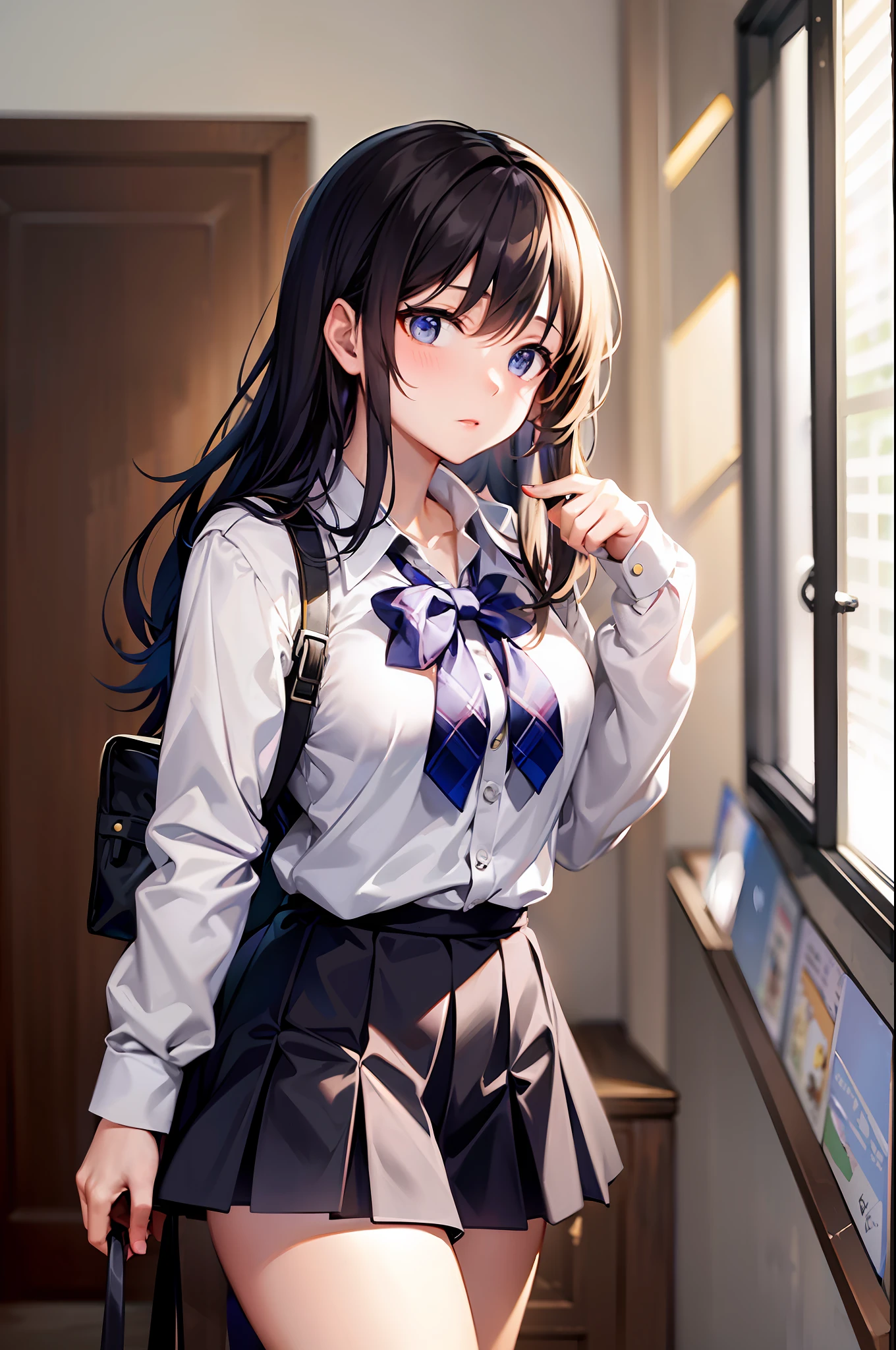 realisticlying,female high-school student,mini-skirts,