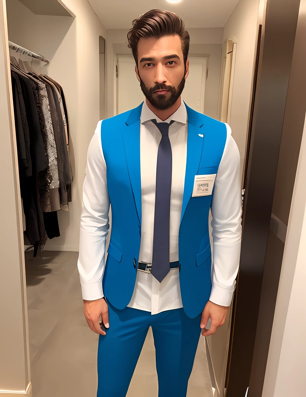 Homem com roupa social para foto de linkedin