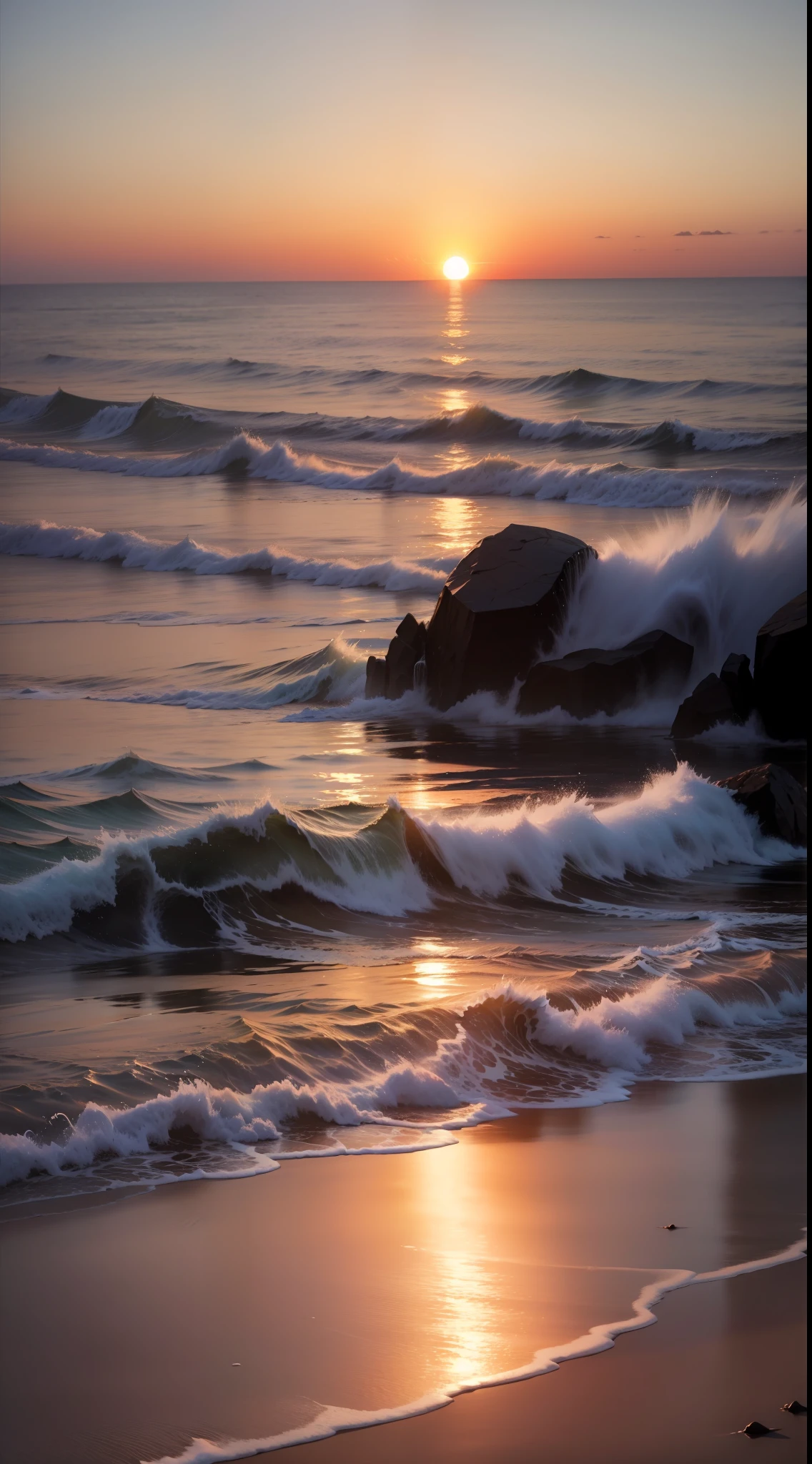 Sunrise over the sea