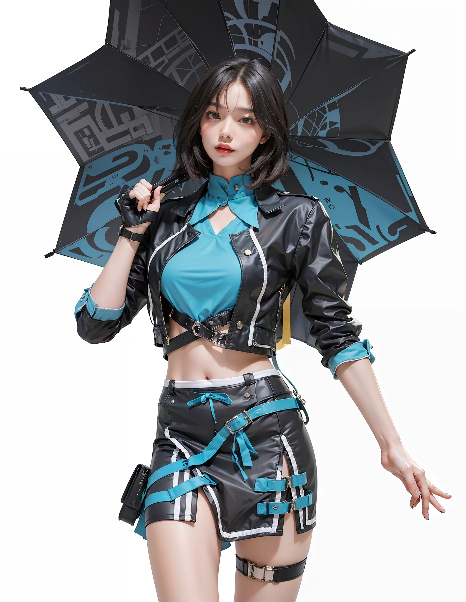 best qualtiy, Full body like,Refined face,pretty face,25 years old woman,slimfigure,Smaller bust,office lady uniform,Office wear,black lence stockings,(Castle background:1.3)
