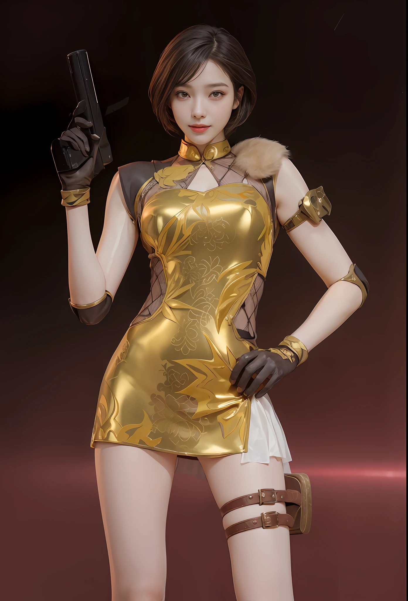 ((best qualtiy,8K,tmasterpiece:1.3))),Clear focus:1.2,(layer cut,The large:1.2),Beautiful Women in Perfect Figure:1.4,Slender abs:1.2,Moist body:1.5,Highly Detailed Face and Skin Textur,Detailed eyes,二重まぶた,long whitr hair,(beautidful eyes:1.3),(Smiling face:1.3),(Both eyes are the same size:1.4),(Light pink hair:1.3),(Smile lips:1.3)