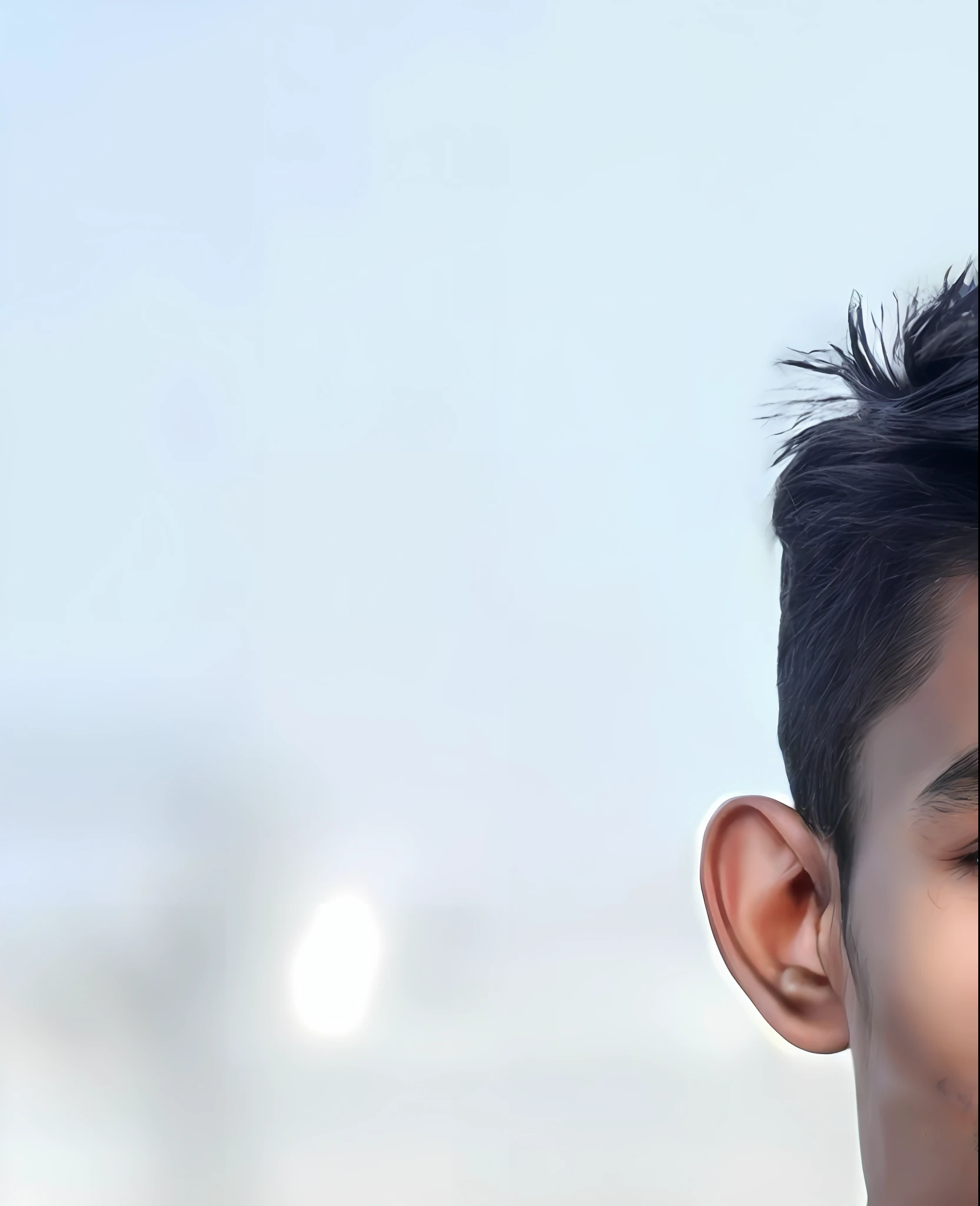 there is a young man with a necklace and a necklace on his neck, jayison devadas, with accurate face, ayan nag, with a beautifull smile, shot on nikon z9, teenage boy, riyahd cassiem, portait photo profile picture, shot on sony a 7, portrait shot 8 k, around 1 9 years old, male teenager