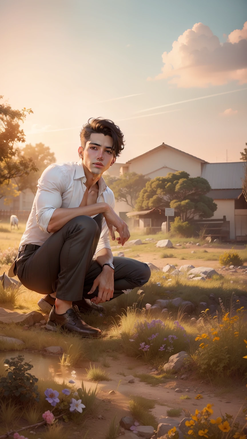 No background change, realistic photo, handsome boy, 8k ultra realistic, no shirt and pants change
