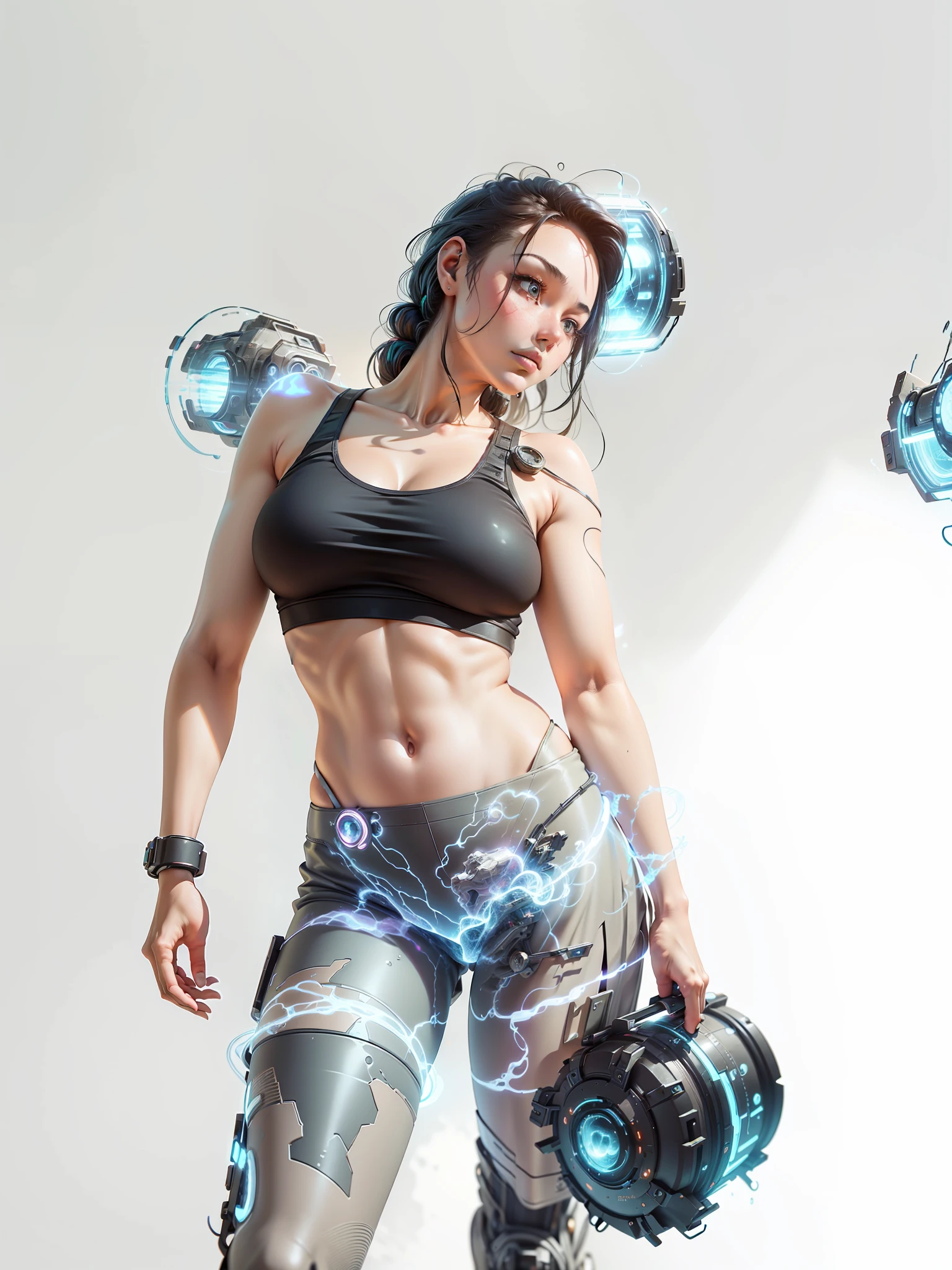 ((Best quality)), ((masterpiece)), (highly detailed:1.3), 3D,Shitu-mecha, beautiful cyberpunk women with her mecha in the ruins of city from a forgoten war, ancient technology,HDR (High Dynamic Range),Ray Tracing,NVIDIA RTX,Super-Resolution,Unreal 5,Subsurface scattering,PBR Texturing,Post-processing,Anisotropic Filtering,Depth-of-field,Maximum clarity and sharpness,Multi-layered textures,Albedo and Specular maps,Surface shading,Accurate simulation of light-material interaction,Perfect proportions,Octane Render,Two-tone lighting,Low ISO,White balance,Rule of thirds,Wide aperature,8K RAW,Efficient Sub-Pixel,sub-pixel convolution,luminescent particles,light scattering,Tyndall effect