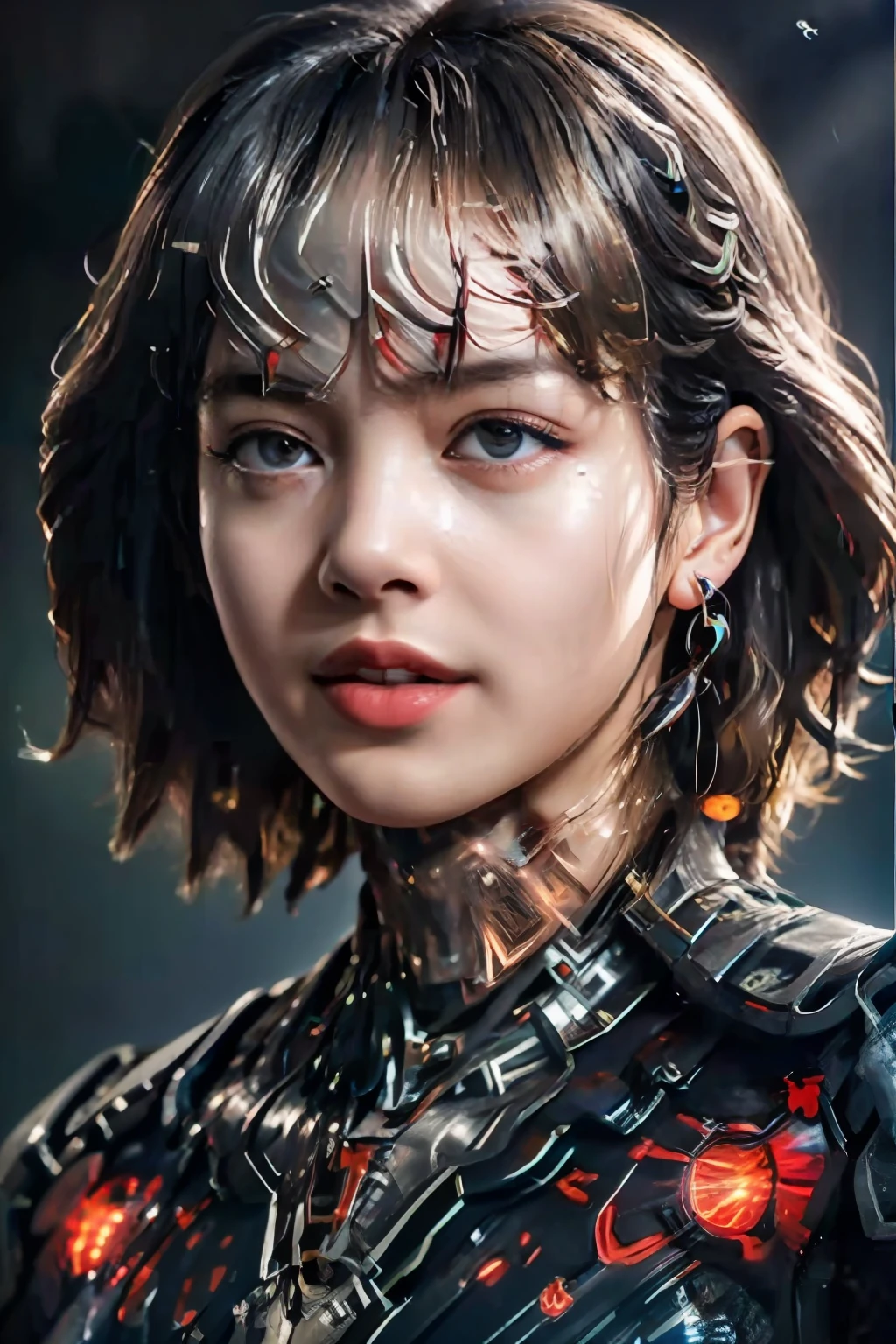 (8k, RAW photo, best quality, masterpiece:1.2), (realistic, photorealistic:1.37),best quality,hyper detailed,highres,
1girl,looking at viewer, 
lisa, 
light smile,
young and beautiful,