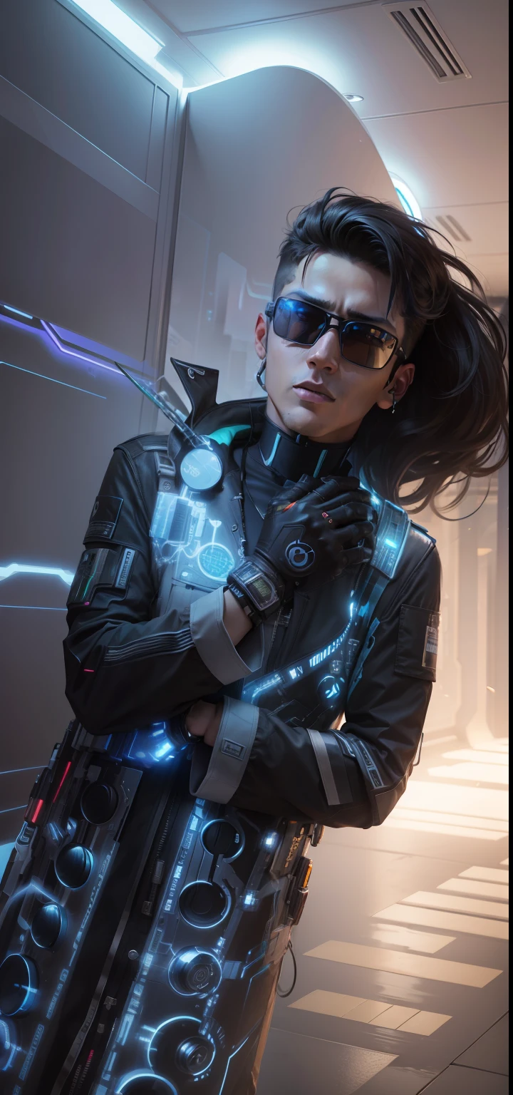 change background cyberpunk handsome boy, realistic face , 8k ultra realistic , no body change