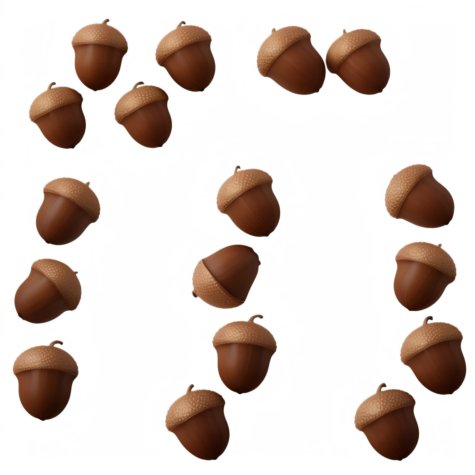 photorealistic acorns with natural colors (extremely detailed CG unity 8k wallpaper, masterpiece, best quality, ultra-detailed), (best illumination, best shadow,) (extremely detailed CG unity 8k wallpaper, masterpiece, best quality, ultra-detailed), (best illumination, best shadow, dynamic angle) ,