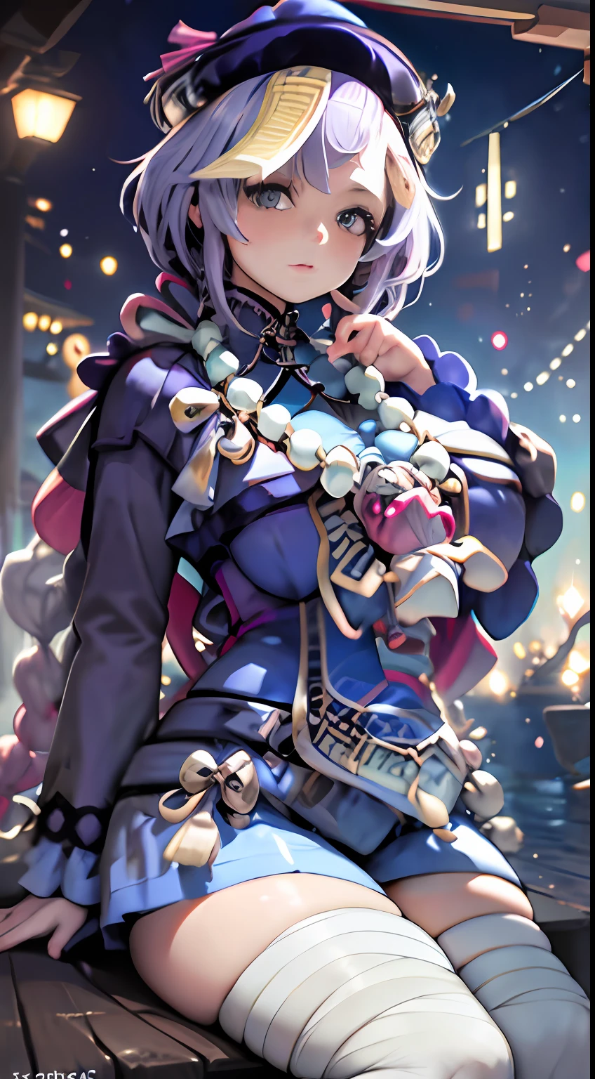 (NSTDA.:1.2), (10, beste-Qualit, master-piece: 1.4), ultra-high resolution, (lifelike, photorealistic portrait: 1.48), 25 years old, Cute Girl, Famous Japanese actors, gigantic breasts, Blue Eyes, Head tilt, cowboy shot, from the front,My favorite cat ears, looking at the audience, expressionless, Beautiful lake, Zeiss 150mm F/ 2.8 Hasselblad, In Japanese shrines, Whole body, foot, Ultra-Wide Angle