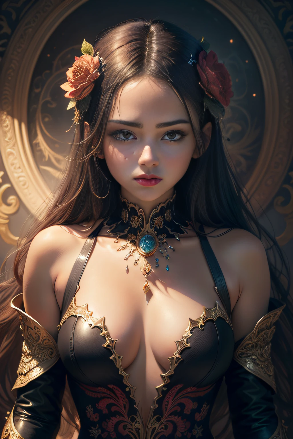 (masterpiece, top quality, best quality, official art, beautiful and aesthetic:1.2), (1girl), extreme detailed,(fractal art:1.3),colorful,highest detailed