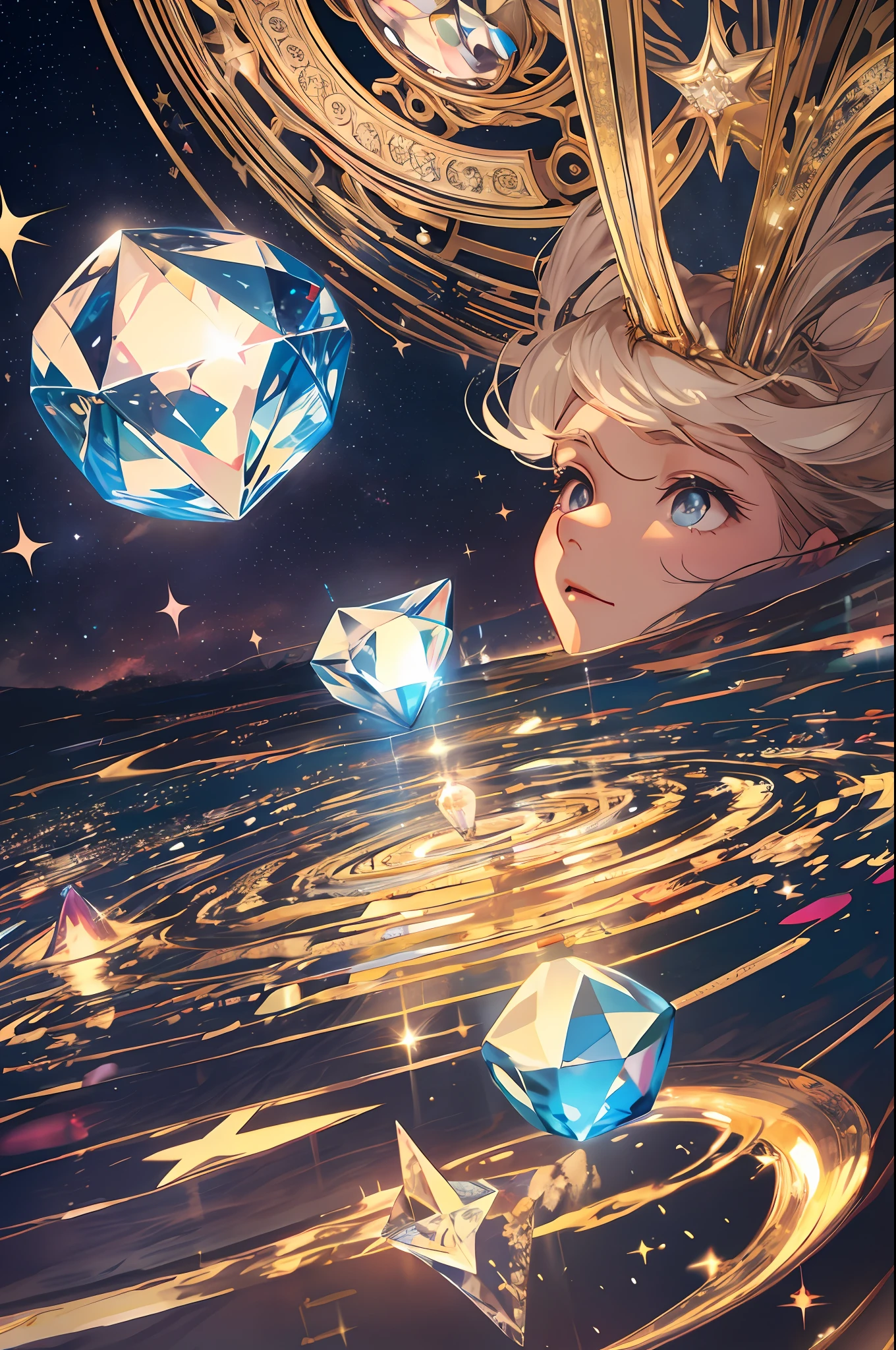 Twinkle, twinkle, little star
How I wonder what you are
Up above the world so high
Like a diamond in the sky