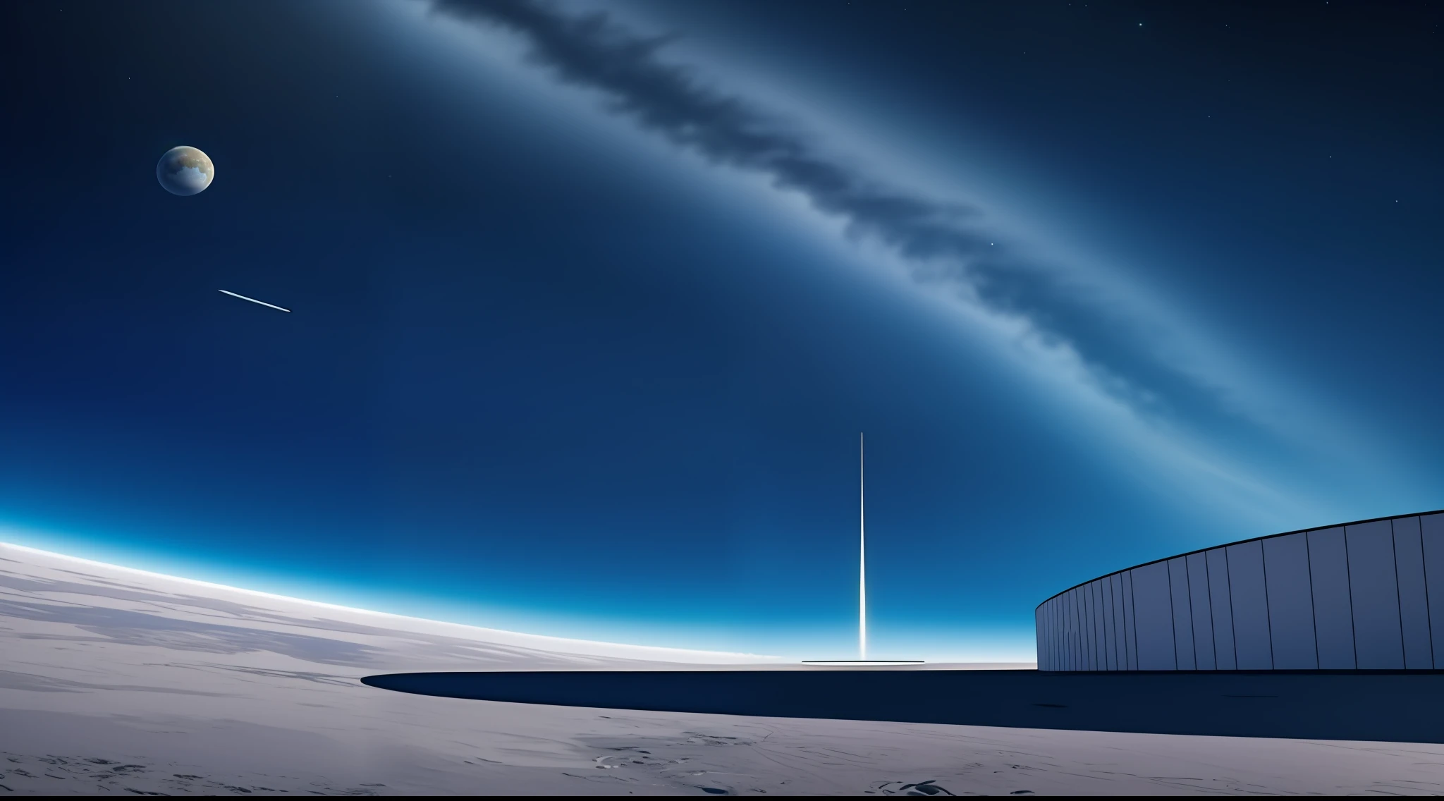 UN CALAMAR GIGANTE NADANDO EN EL ESPACIO HYPER REALISTA