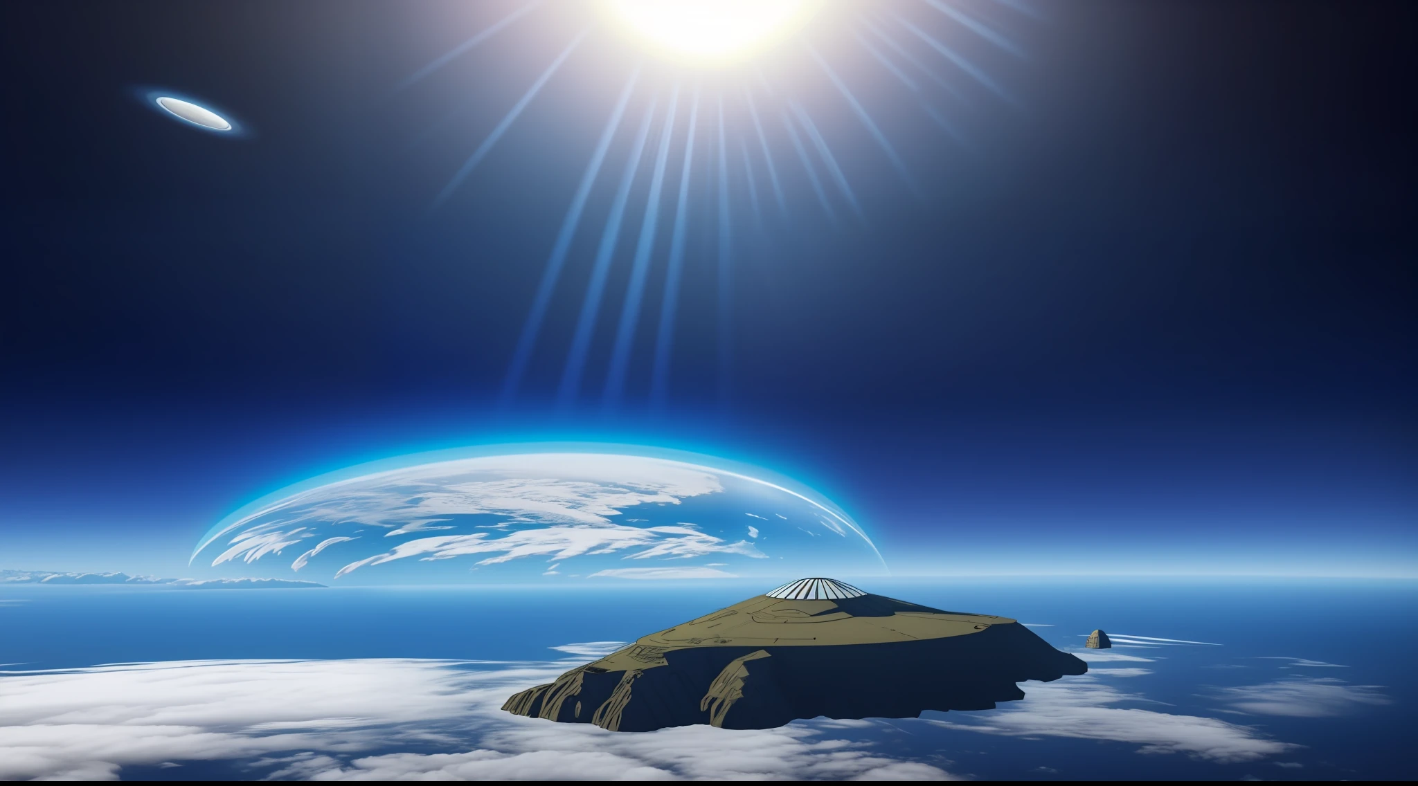 UN CALAMAR GIGANTE NADANDO EN EL ESPACIO HYPER REALISTA