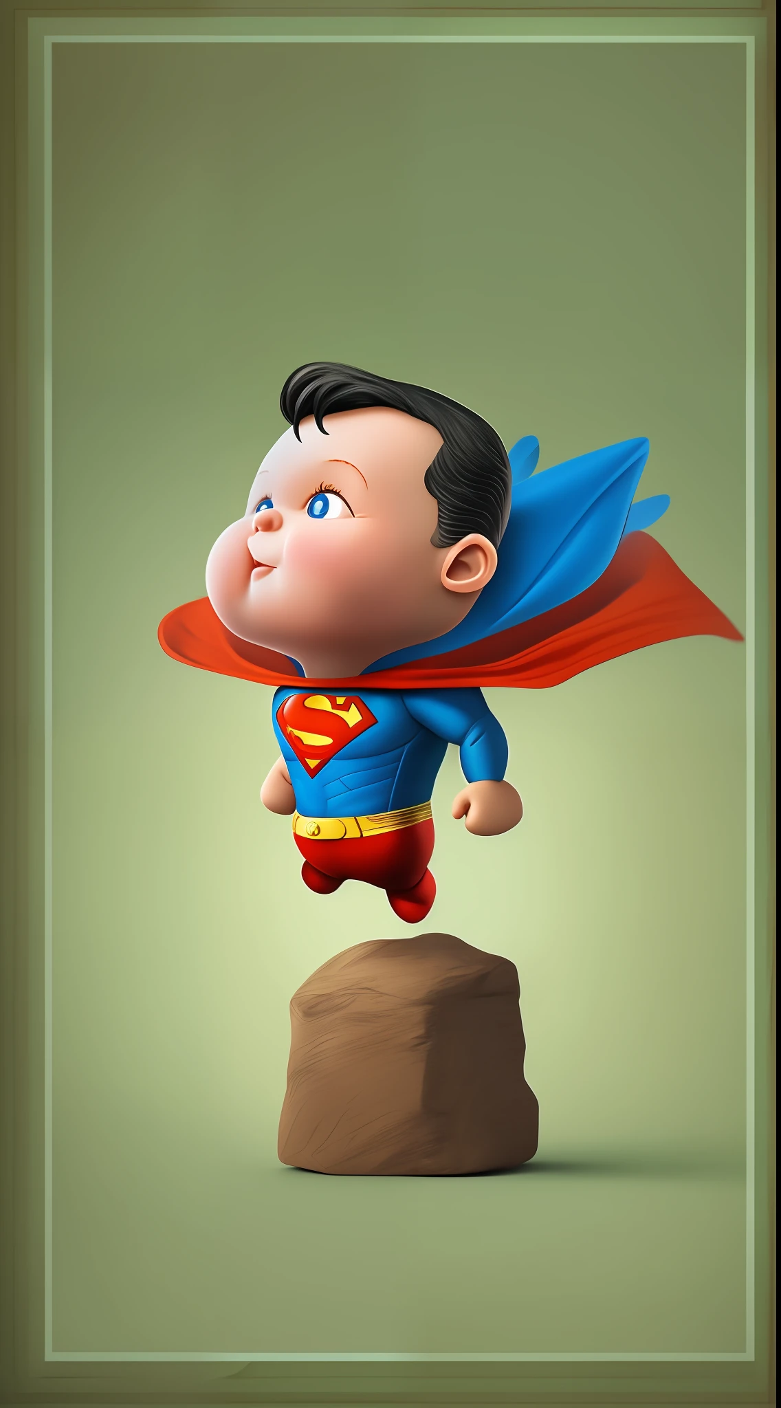 Prepare to be enchanted by the heartwarming image of 'Superman Bebê' - a lovable and adorable version of the iconic superhero Superman in his cutest form. This delightful image showcases Baby Superman in all his tiny and mighty glory, capturing the essence of his heroic persona in an irresistibly cute package.

Superman Bebê can be depicted as a miniature version of the iconic Man of Steel, with his signature blue bodysuit, red cape, and Superman emblem, but in a cute and chibi-style form.

His big, innocent eyes can be filled with wonder and curiosity, reflecting the charm of childhood.

Although small in size, Baby Superman can have a playful and confident expression, hinting at his future heroics.

In one hand, he can playfully hold a small toy or a plush version of his cape, symbolizing his heroic aspirations even at a young .

His tiny fists can be clenched, showing a hint of Superman's strength and determination.

In the background, we can have a scene that portrays the Kent family farm or the Fortress of Solitude, creating a charming and nostalgic setting.

The overall atmosphere should evoke a sense of joy and admiration, capturing the extraordinary fusion of the mighty Superman and the innocence of childhood.

Now, it's time for the creative image-generating AI to bring 'Superman Bebê' to life, showcasing the heartwarming and captivating portrayal of this adorable character. Surprise us with your artistic flair and create a truly mesmerizing and charming image of Baby Superman in all his tiny superhero glory!"