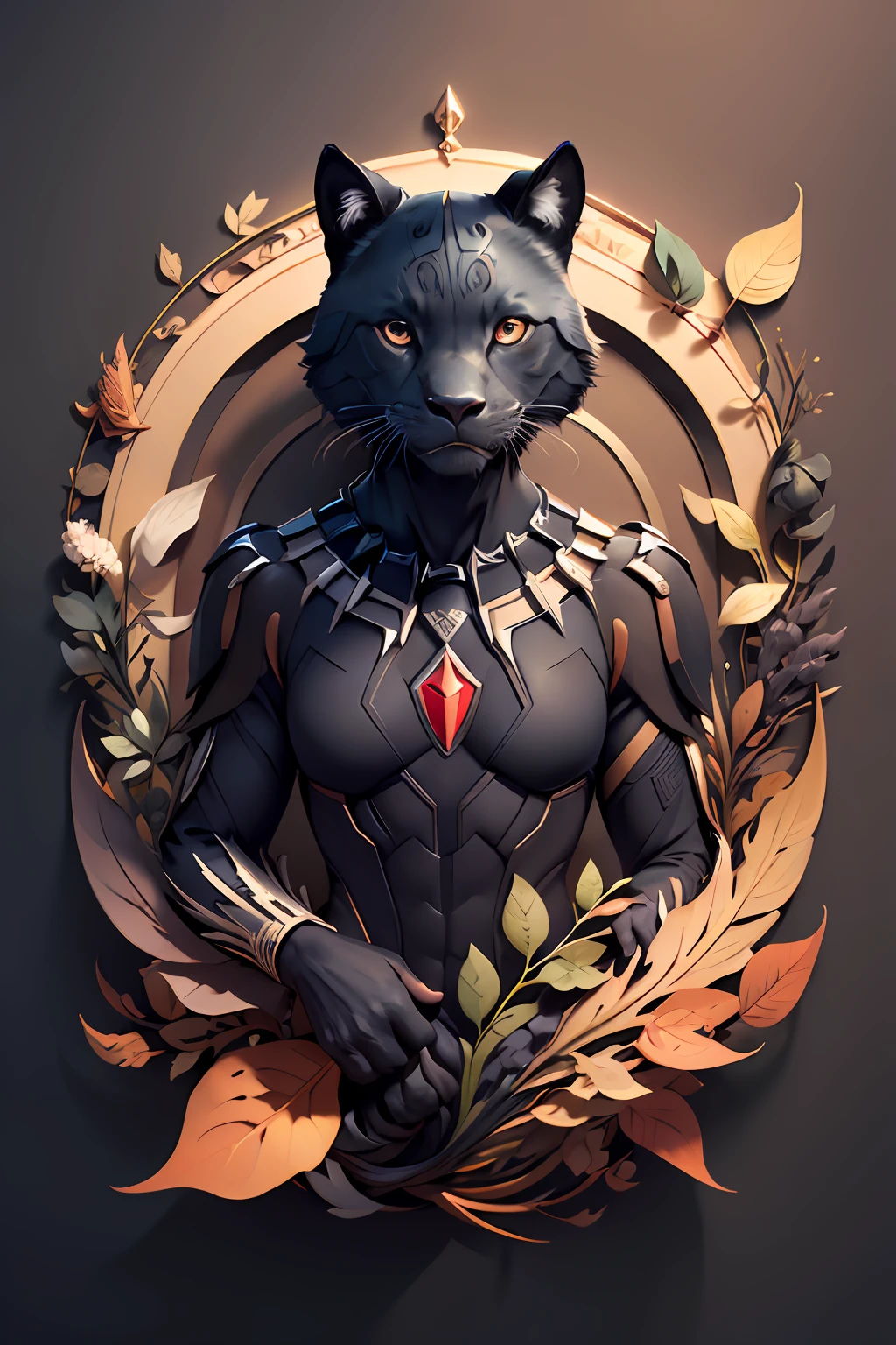 ((masterpiece)))), bestquality, illustration, beautifuldetailedglow, paper_cut, wallpaper,animal black panther