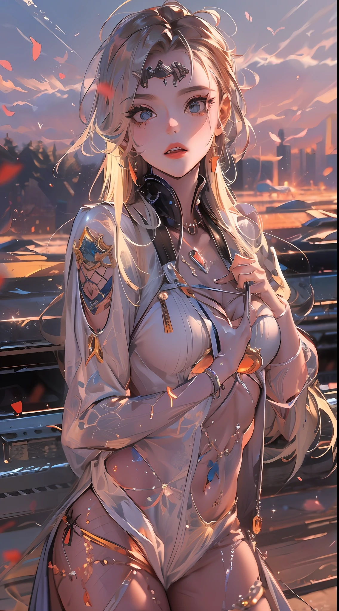(nvinkpunk: 1.2) (SNTHWVE style: 0.8) VAL1 mk4Supra VAL2, light wave, sunset, complex, highly detailed