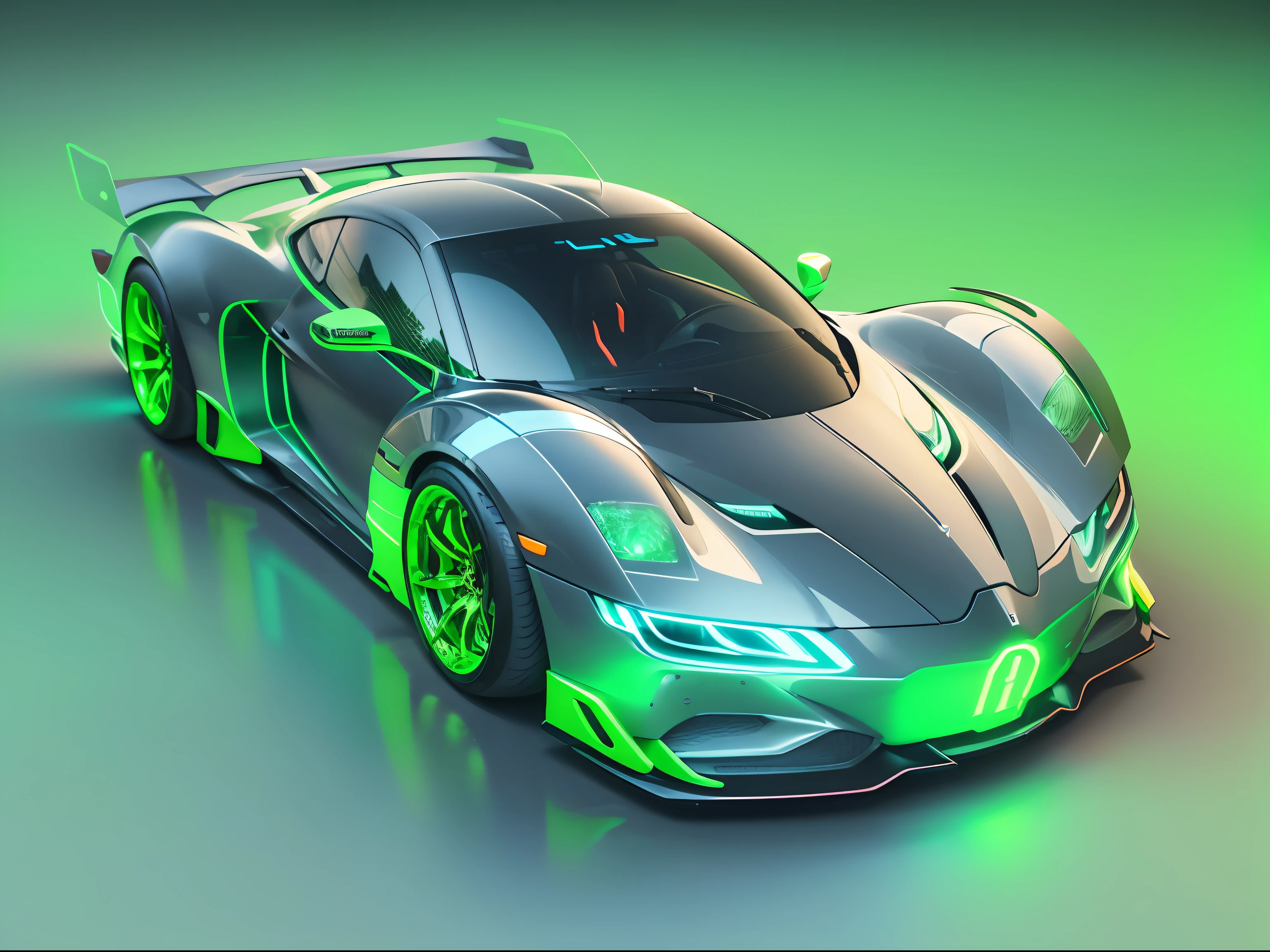 (1 transparent sports car),Color transparent plastic,cyber punk perssonage,industrial design,Smooth design feel,Sophisticated body structure,cleanness,(((Transparent visual impact))),(((Brilliant neon lights))),white backgrounid,ultra-realistic realism,hyper HD,high detal,best qualtiy,4K
