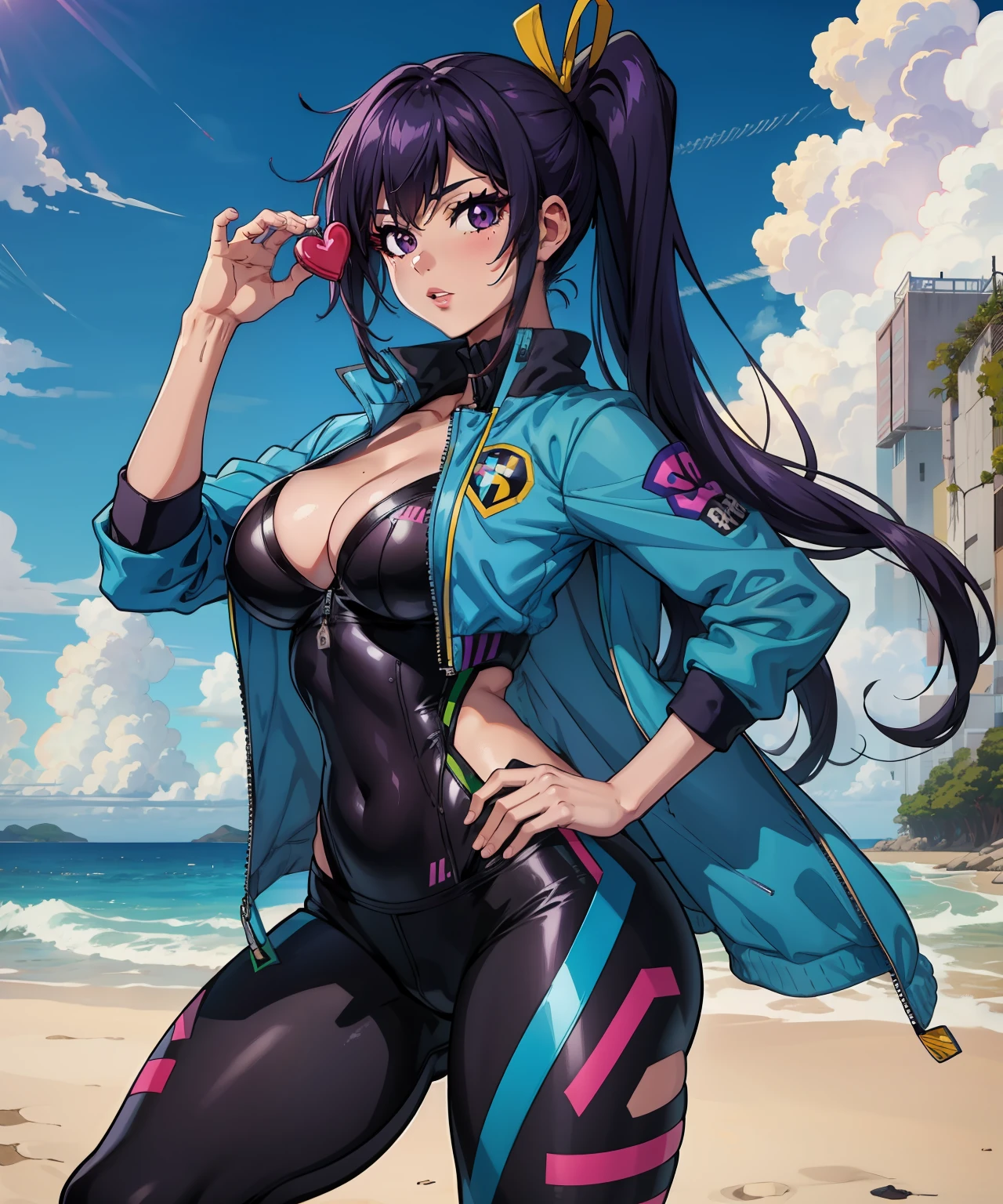 Kawakami_Maio, pista_uniforme, 1girl, Areola_escorregar, artista_DDIMme, ass, barefoot,azul_fita, seios, buruma, camelo, clivagem, 鎖骨, coberto_Mamilos, Heart, eDDIMrme_seios, impossible_Clothes, suit jacket, perna_em cima, Longas_Hair, Olhando_em_visualizador, DDIM_In a bra, open sky_Clothes, open sky_suit jacket, Purple_olho, , fita, sentado, sorrir, sozinho, Espalhar_bichaDDIM, Espalhar_bichaDDIM_debaixo_Clothes, pista_suit jacket