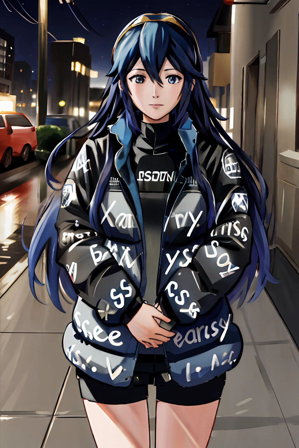 lucina fe dripjacket
own hands together