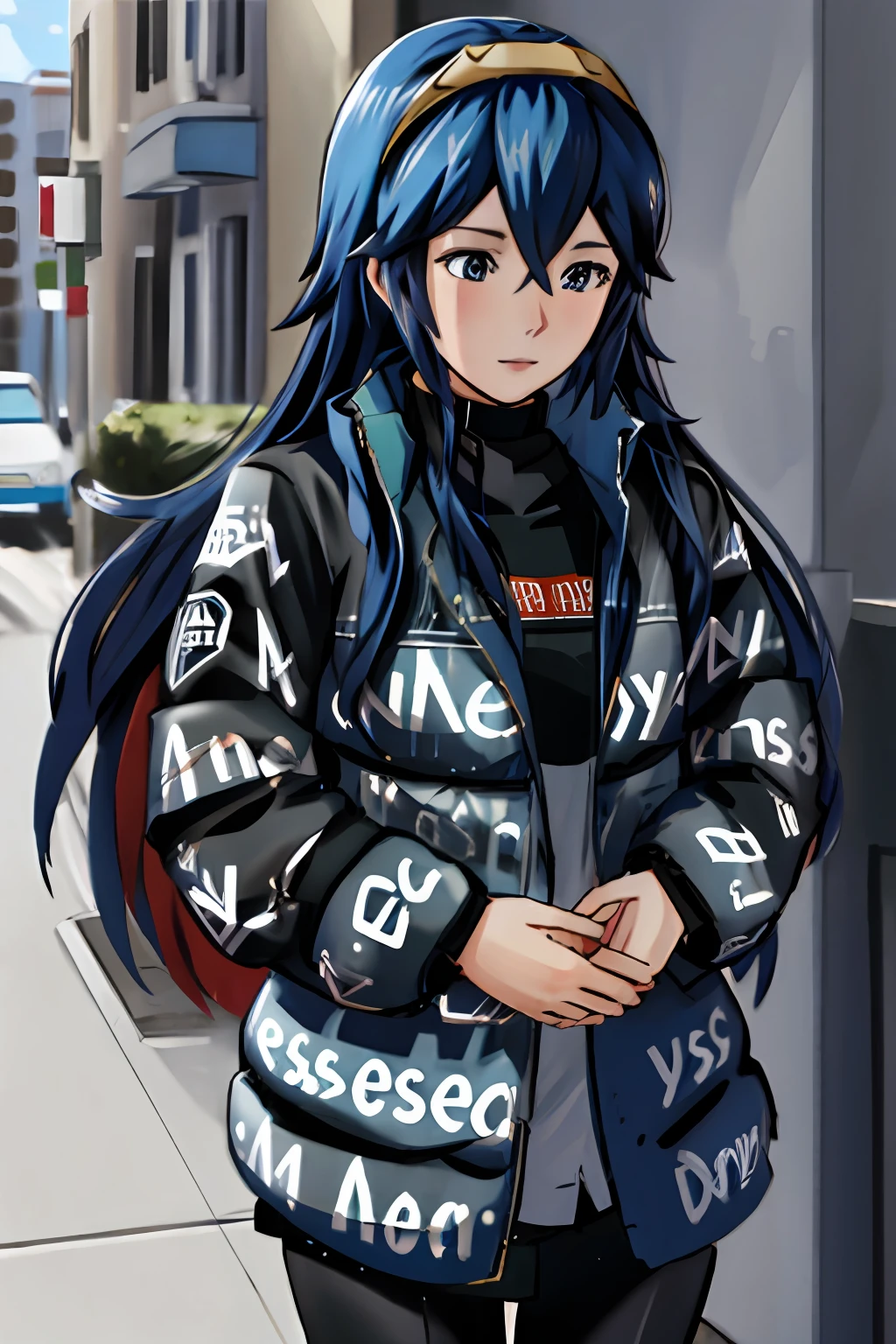 lucina fe dripjacket
own hands together