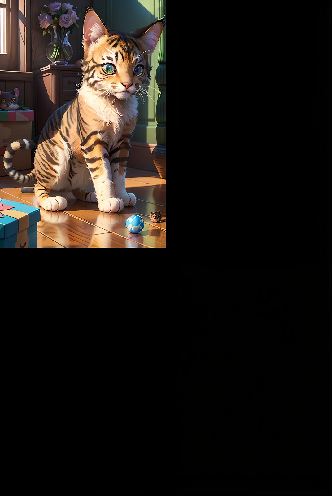 Cute hyper-realistic little tiger,Eyes of different colors,Wearing a necklace,tchibi,Lovely and fluffy,Logo design,cartoony,movie light effect,big breasts enchanting,3D矢量艺术,Cute quirky,Fantasy art,Background bokeh,handpainted,digitial painting,gentlesoftlighting,Isometric style,4K 分辨率,photoreal render,Highly detailed and clean,Vector Image,Photorealistic masterpiece,professional photoshooting,simple space background,flat white background,isometry,vibrant vector