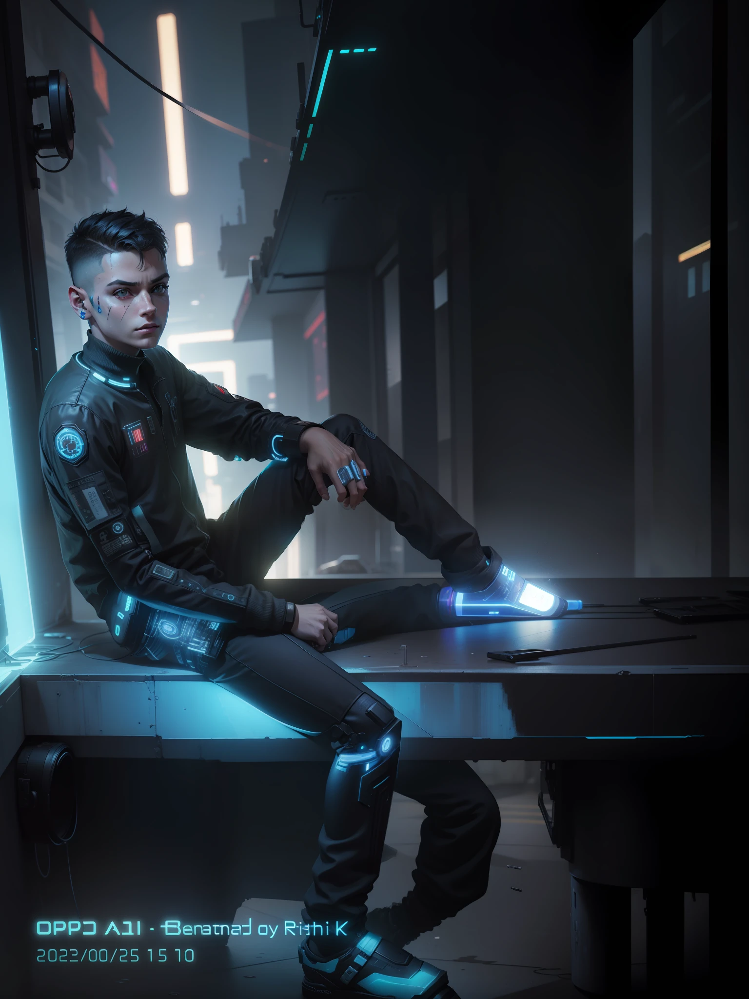 Change this background cyberpunk, realistic face,8k, ultra graphics, a boy