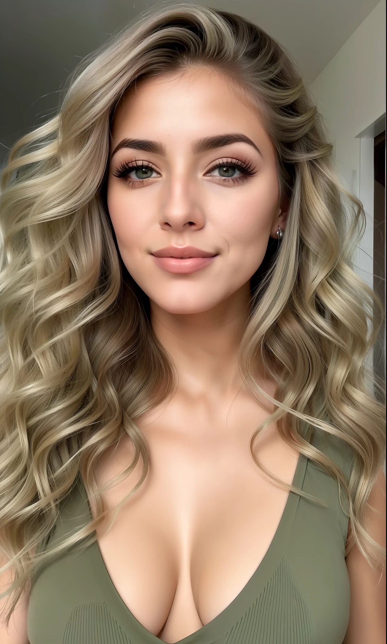 um close up de uma mulher com longos cabelos cacheados usando um vestido verde, pale skin curly blond hair, cabelos loiros cacheados | d & d, cabelos loiros sujos e encaracolados, cabelos loiros cacheados, loiro encaracolado, cabelos loiros cacheados, cabelos loiros cacheados, cabelos loiros muito cacheados, longos cabelos loiros e cacheados, cabelos loiros cacheados, longos cabelos loiros cacheados e fofos, (((Directed by: Lee Jeffreis))), Raw.