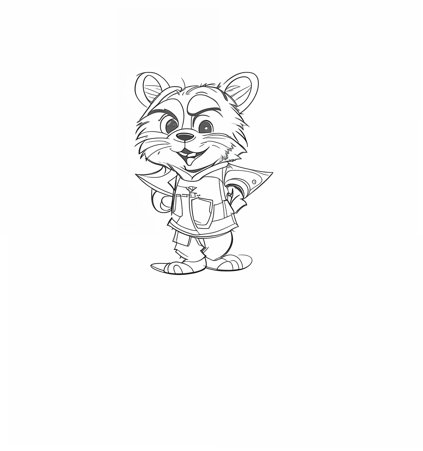 Draw a cartoon mouse，Holding a tennis racket in his paw, 《Zootopia》Judy Hopps, merged character, disney stylized furry, an animated character, scary angry pose, freddy fazbear, owo, commission of freddy fazbear, full character body, Rough sketch, angry bear, Character design sketch, generic furry style, old sketch, professional furry drawing