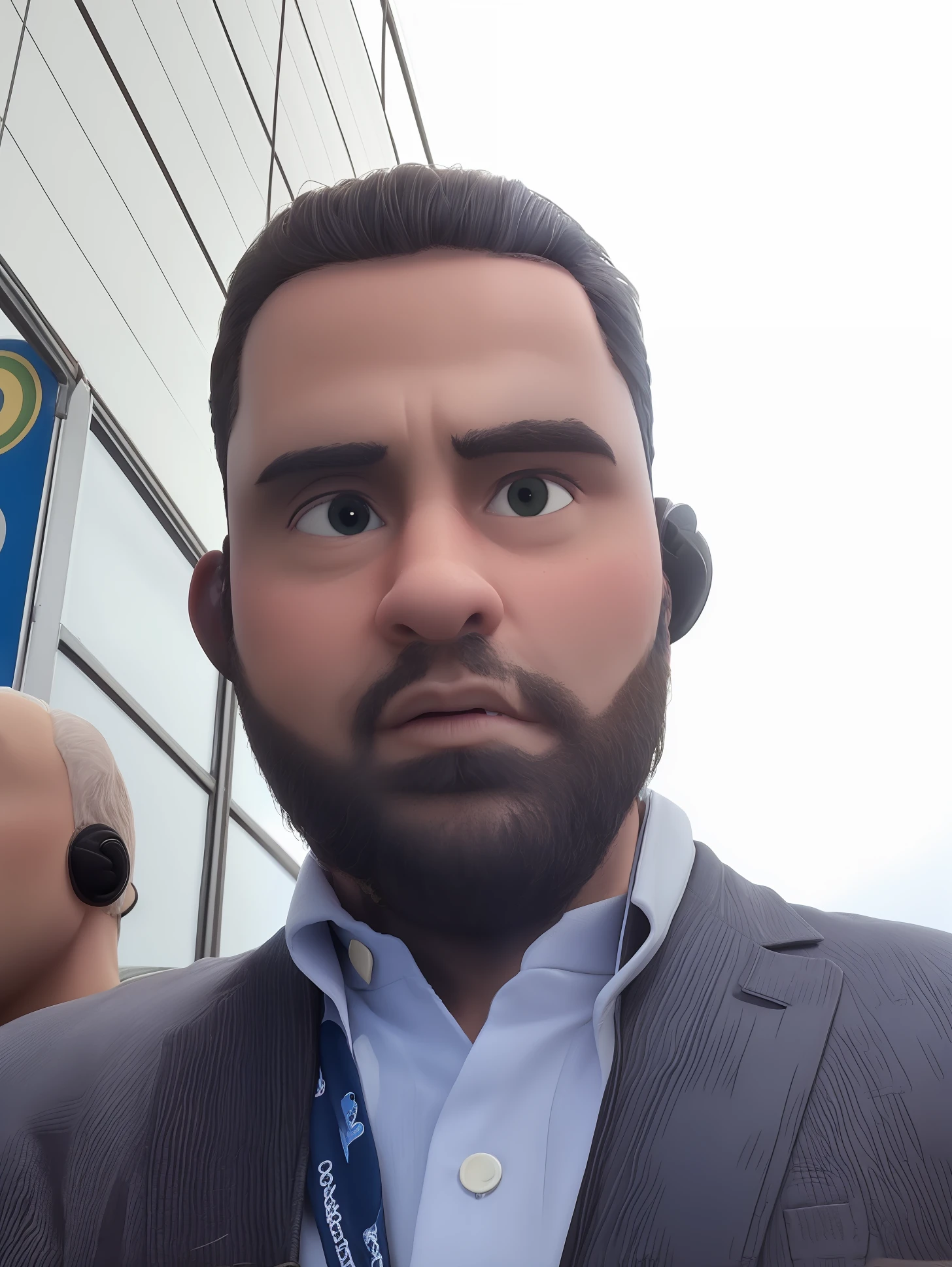 arendondar os ohlos cartoon do homem como estilo disney