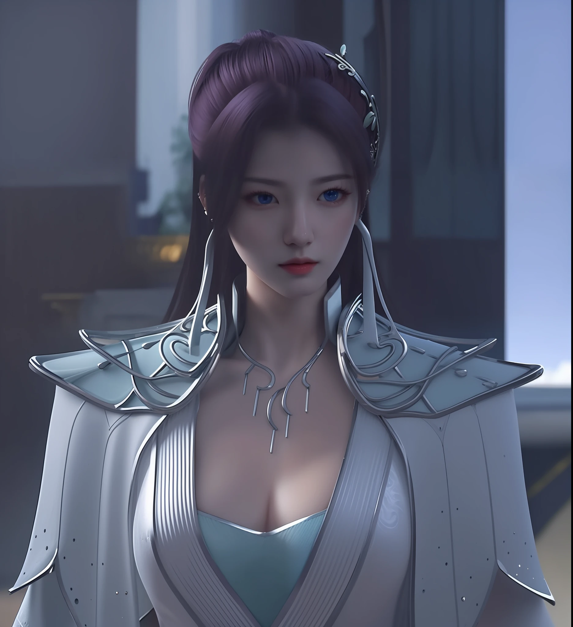 (hyperrealistic), (illustration), (high resolution), (8K), (extremely detailed), (best illustration), (beautiful detailed eyes), (best quality), (ultra-detailed), (masterpiece), (wallpaper), (photorealistic:1.4), (natural light), (rim lighting), (detailed face), high detailed realistic skin texture, anatomically correct, solo, 1 girl, (high detailed realistic long hair:1.25), (beautiful Rosy Zhao:1.5), (beautiful cute European girl:1.7), heterochromic eyes, (detailed blue eyes), small moles under the eyes, (big breasts:1.5), long legs, tight abs, dynamic pose,