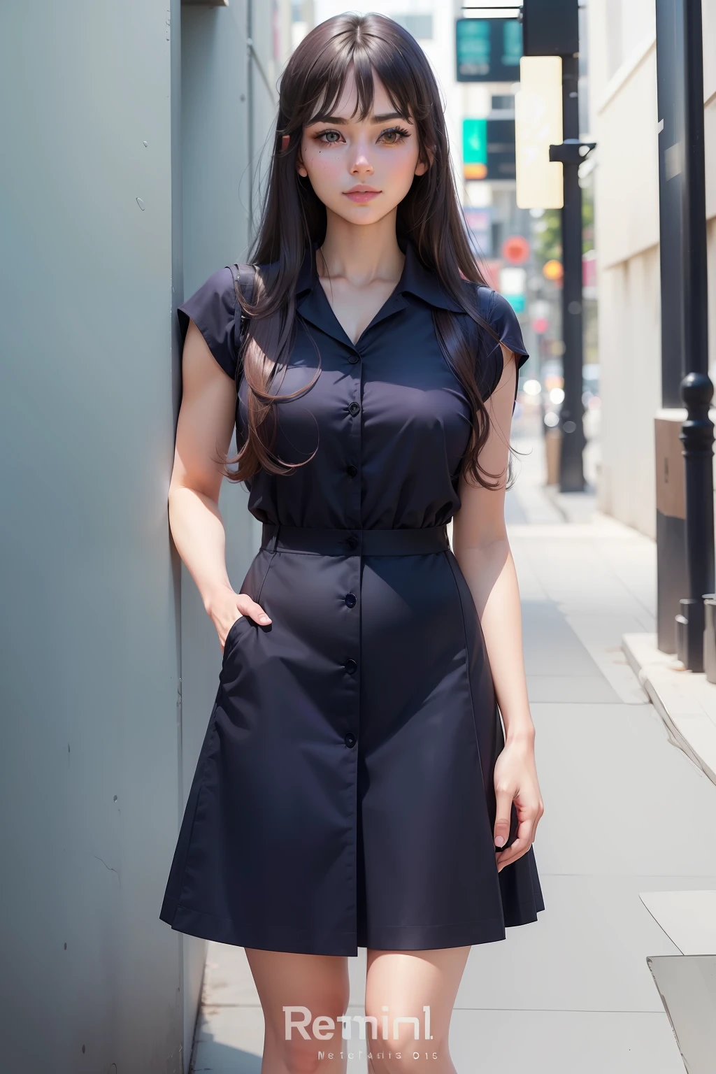 1girl,Beautiful vintage colors, Instagram (Photorealistic, High Resolution:1.4), ((Puffy Eyes)), View Audience, , Full Body (8k, RAW Photography, Best Quality, Masterpiece: 1.2), (Realistic, Photorealistic: 1.37),(Sharp Focus:1.2), Professional Lighting, Photon Mapping, Radiosity, Physically Based Rendering, (Pale Skin: 1.2),(Small:1.2), Watch Viewer, (Medium Hair:1.5), Portrait, Purple Eyes, (Sliver Hair:1.1),Bangs, (Simple Background: 1.4), Solo, Upper Body, Realistic, (Masterpiece: 1.4), (Best Quality: 1.4), (Glossy Skin), Facigirl, Makeup, Smile (Skinny, Closed Mouth, Shy: 1.3), ( standing, black stewardess uniform, necromancer: 1.1), medium bust, sexy pose,