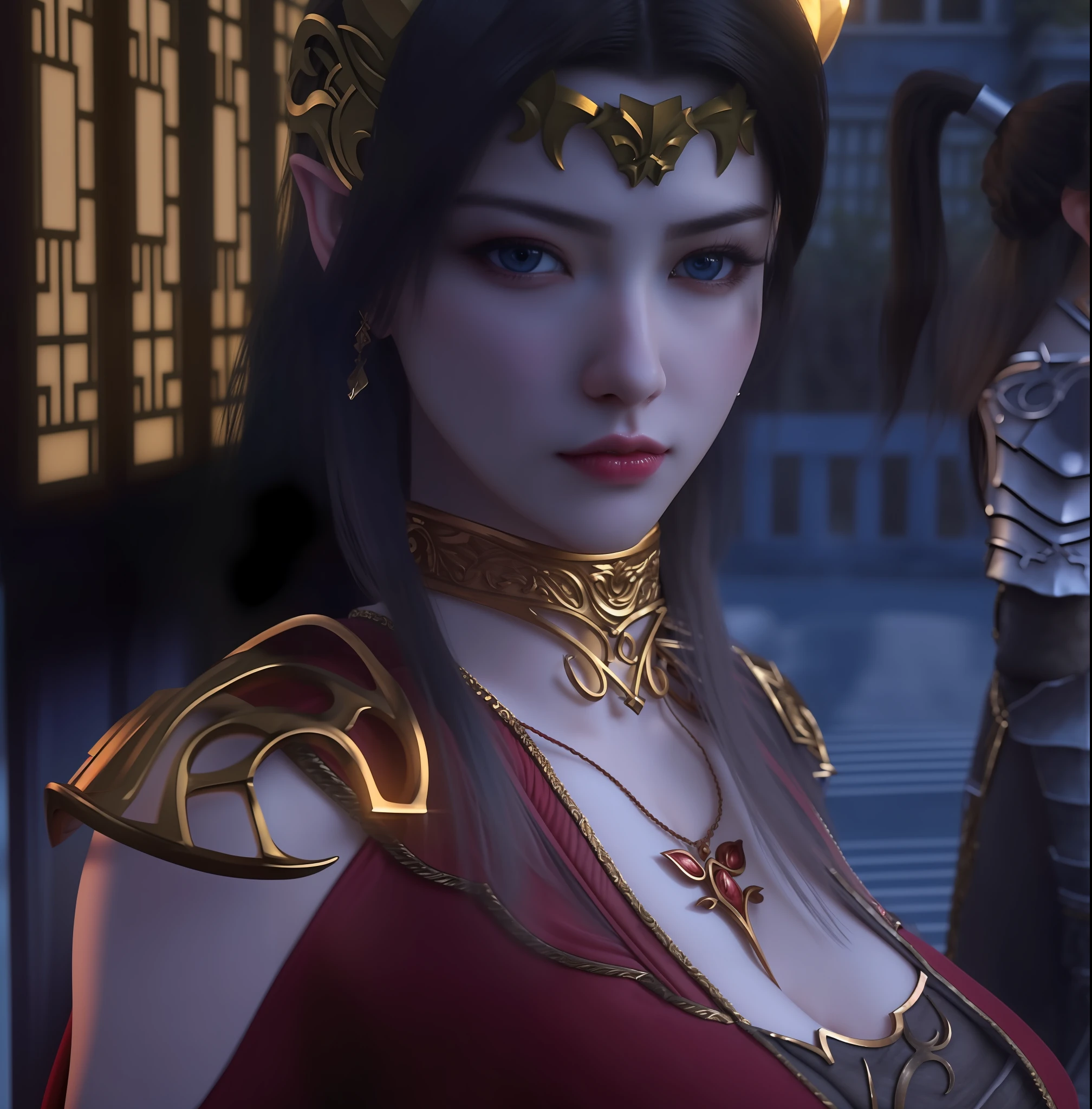 (hyperrealistic), (illustration), (high resolution), (8K), (extremely detailed), (best illustration), (beautiful detailed eyes), (best quality), (ultra-detailed), (masterpiece), (wallpaper), (photorealistic:1.4), (natural light), (rim lighting), (detailed face), high detailed realistic skin texture, anatomically correct, solo, 1 girl, (high detailed realistic long hair:1.25), (beautiful Rosy Zhao:1.5), (beautiful cute European girl:1.7), heterochromic eyes, (detailed blue eyes), small moles under the eyes, (big breasts:1.5), long legs, tight abs, dynamic pose,