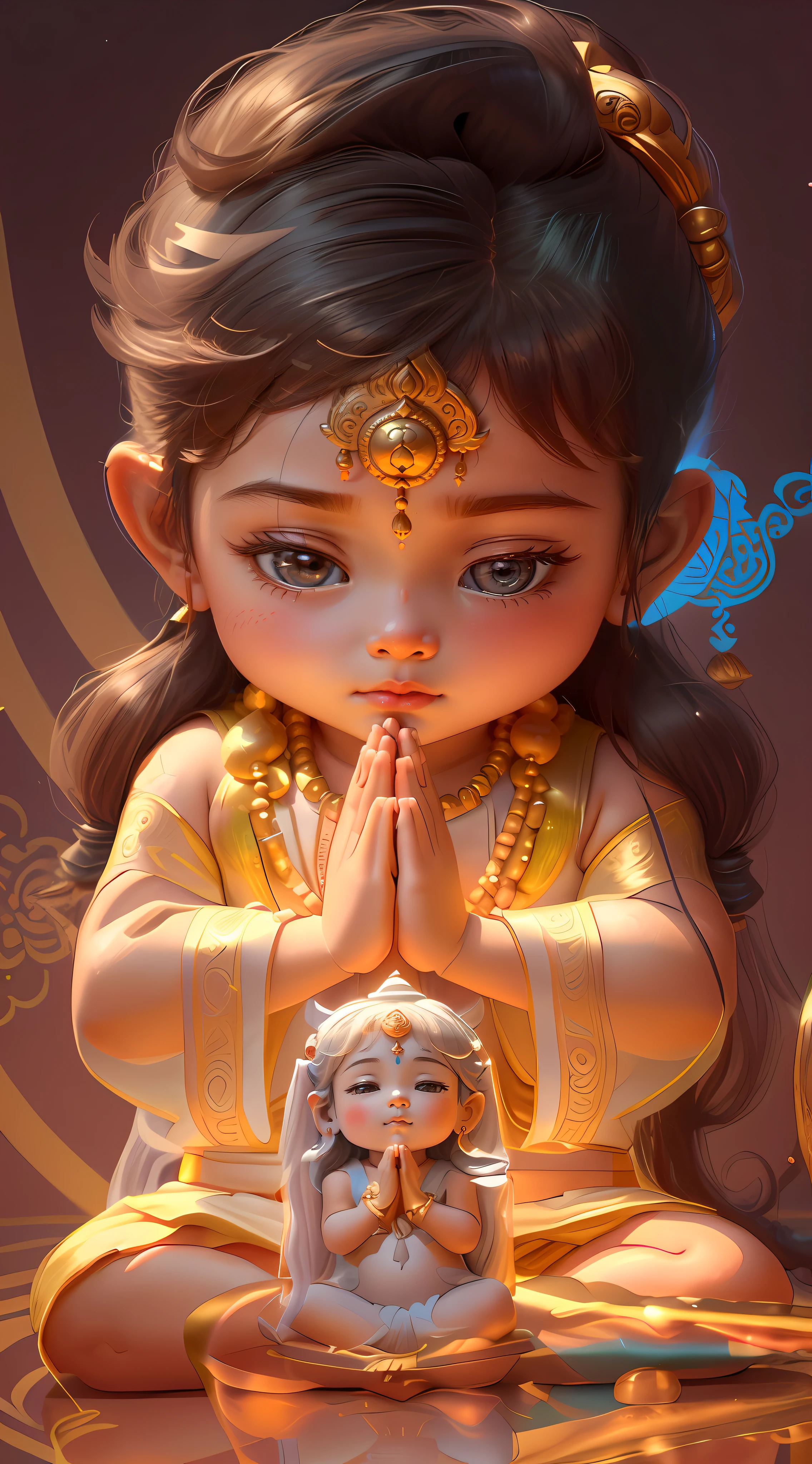 a close up of a  sitting on a small toy, praying meditating, indian god, fanart, adorable digital painting, mobile wallpaper, lord shiva, screensaver, serene expression, hindu aesthetic, hinduism, shiva, meditating, cute digital art, hd wallpaper, hindu god, beautiful depiction, meditating pose, peaceful expression, amazing wallpaper, unknown artist close eyes