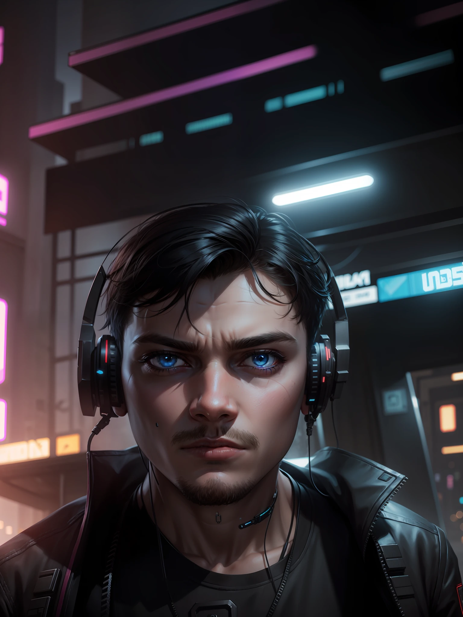 Change this background cyberpunk, realistic face,8k, ultra graphics, a boy
