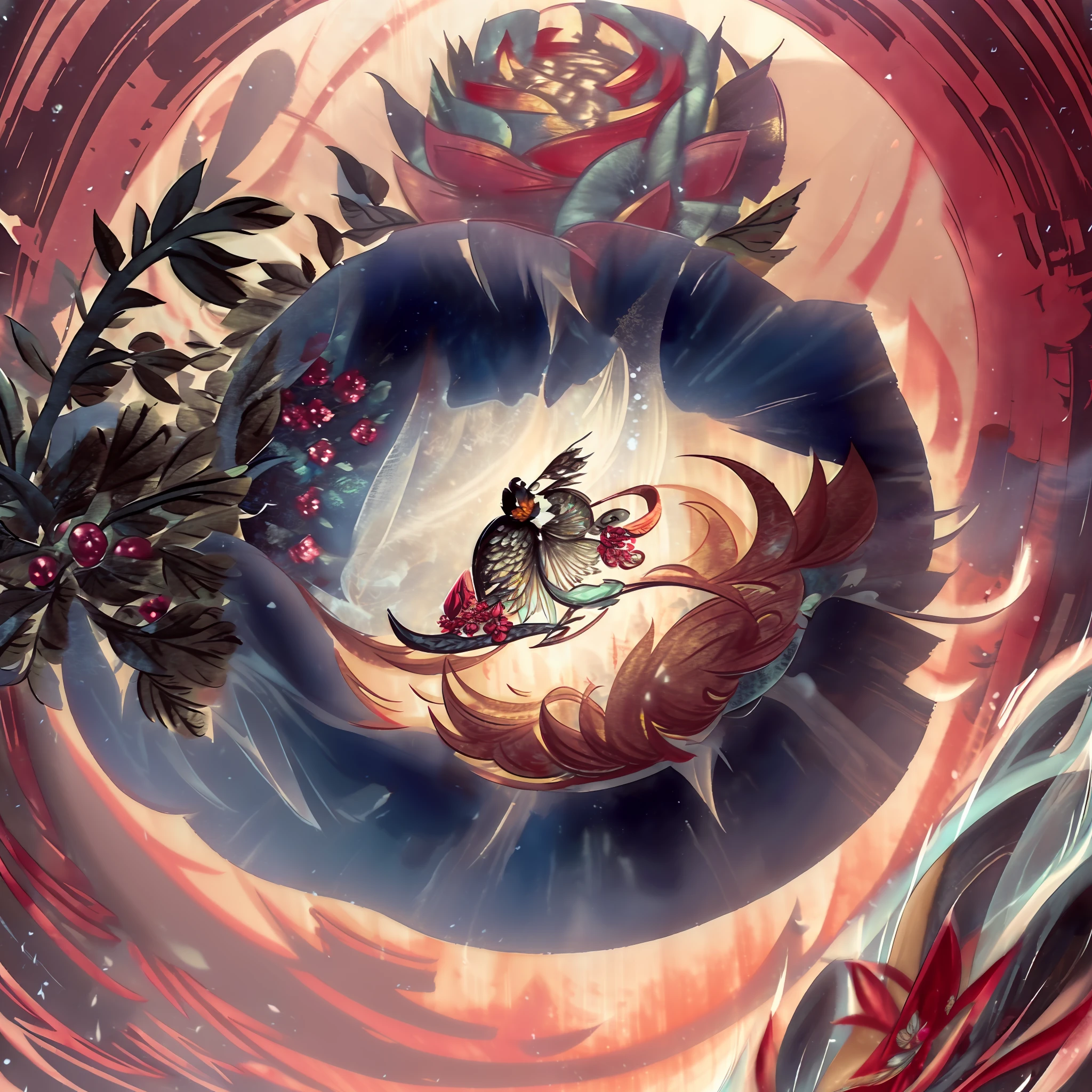 3D relief,Crafted with meticulous precision,Flower carving,illustratio,downy,Chinese traditional style,Multidimensional paper fog on crafts,taur,dream magical,8K,𝓡𝓸𝓶𝓪𝓷𝓽𝓲𝓬,A high resolution,8k
