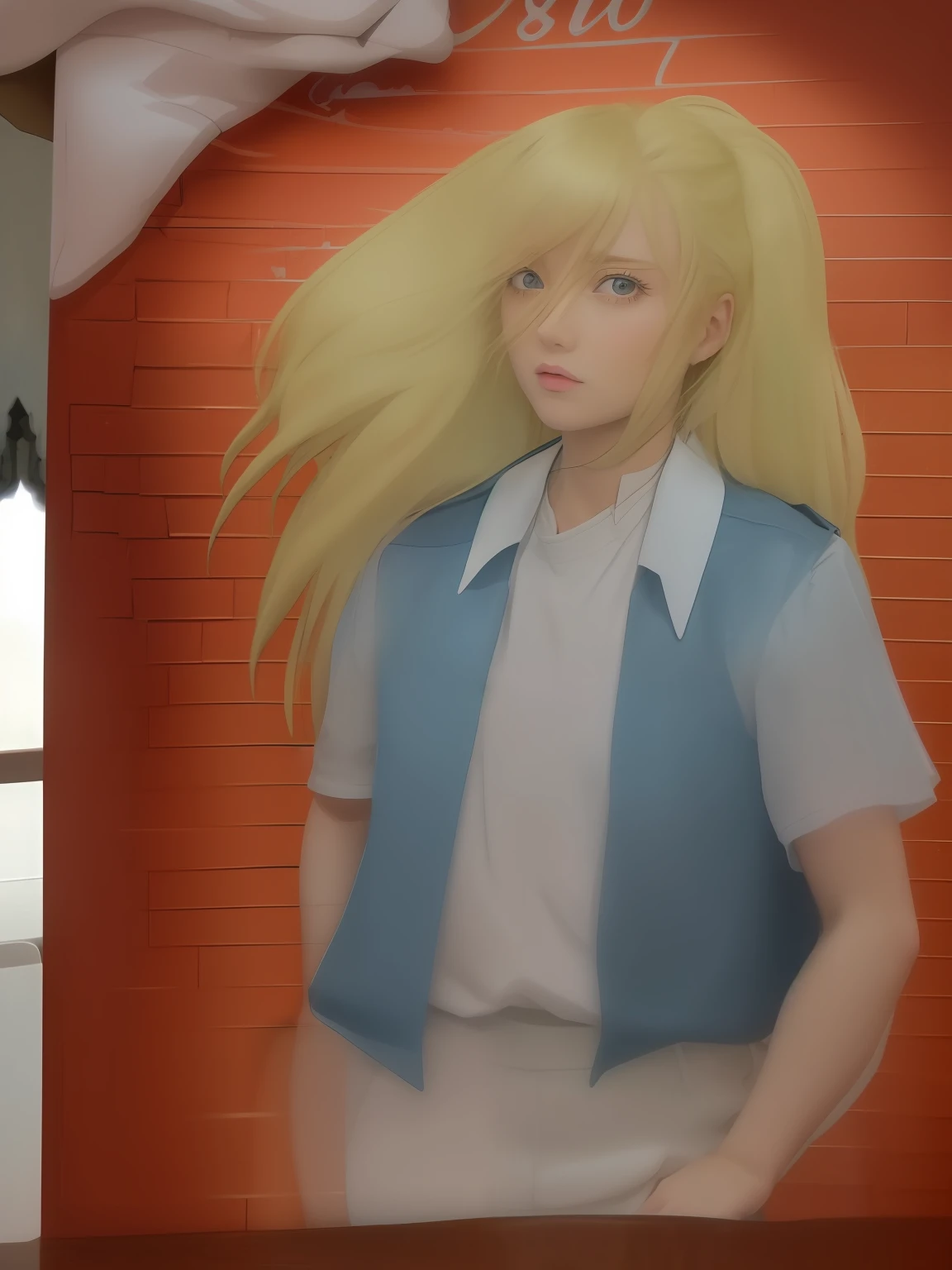 Someone is drawing a picture of a girl with blonde hair, 1980's anime style, no estilo de arte do anime 8 0 s, como um personagem de anime, um desenho de anime, com longos cabelos loiros, 8 0 s estilo anime, personagem de anime, personagem estilo anime, estilo de arte desconhecido, Boromir em um 80\mundo do anime