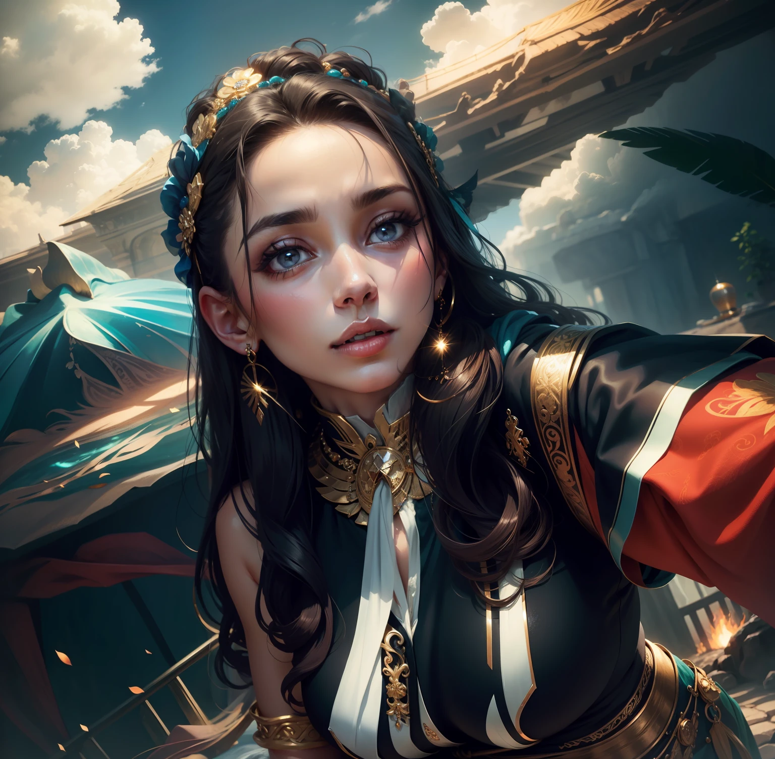 Beautiful jewelry, The woman