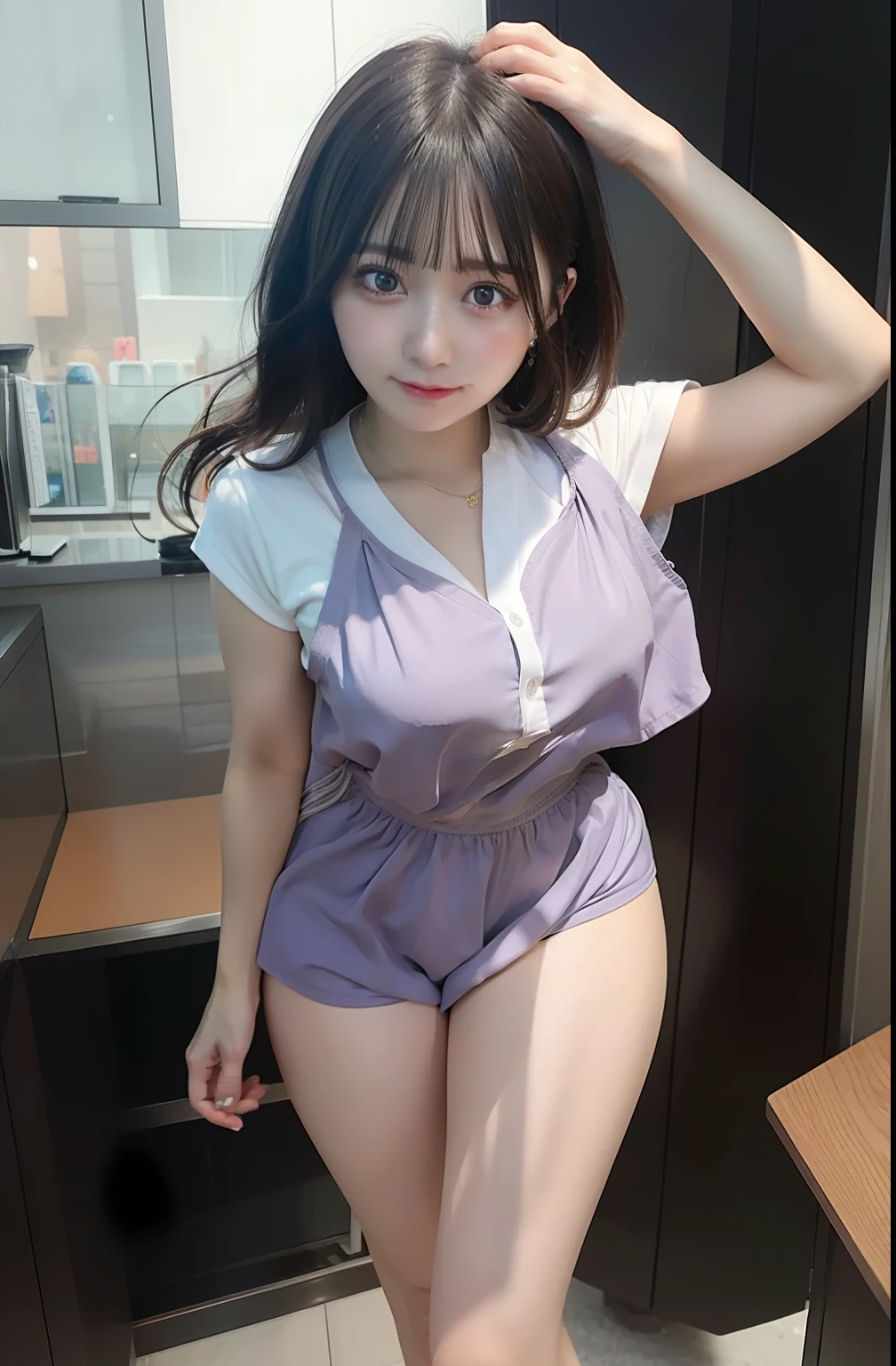 1girl, Hinata Hyuga,short hair,realistic,ultra detail,70mm lens,