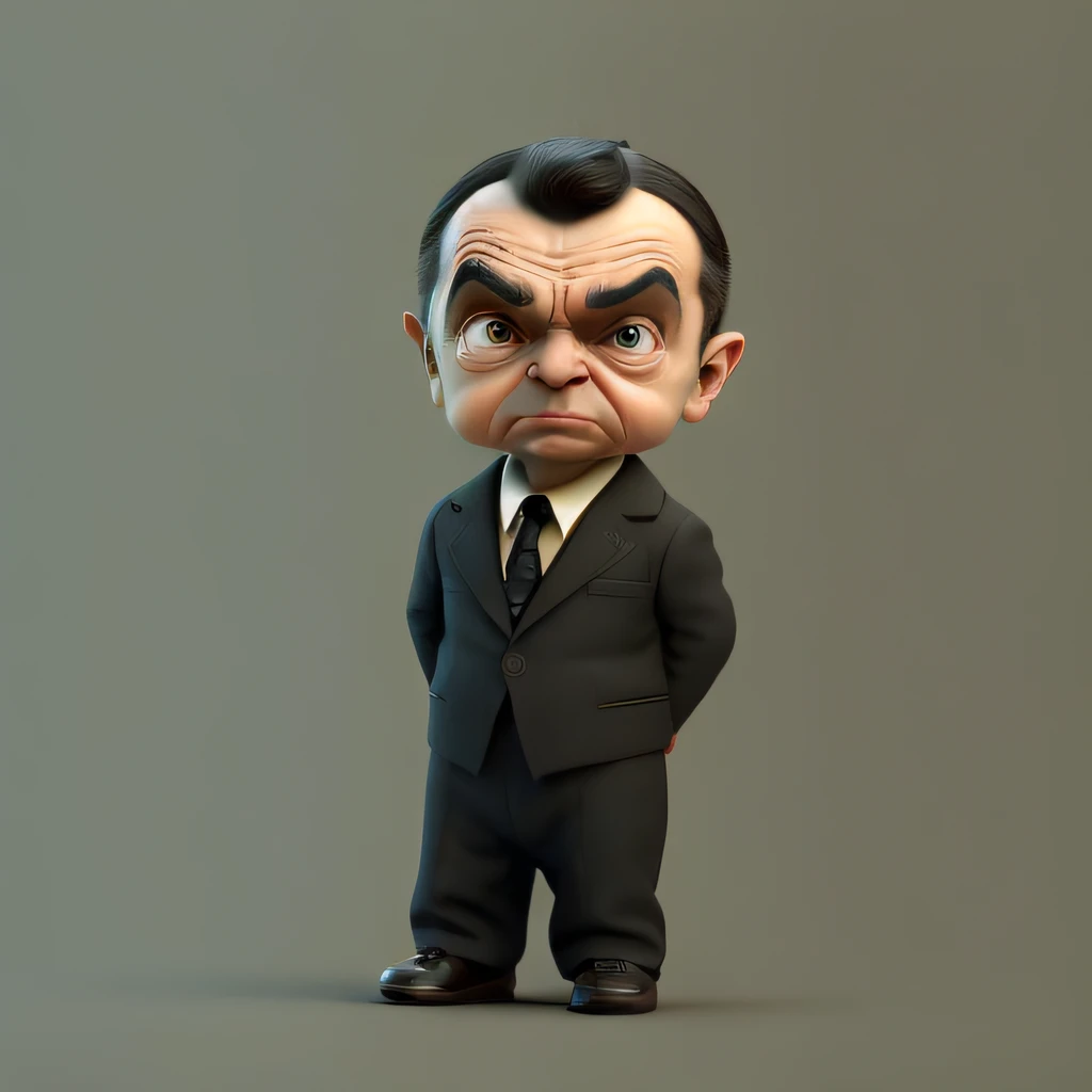 cbzbb, mr. Bean, personagem, fofo, pequeno, bonito, Devian Art, Trending Artstation, Digital Art, Detailed, Cute, Realistic, Humanoid, Character, tiny, Cinematic Sho, Cinematic Lights, mr. Bean, Looks happy