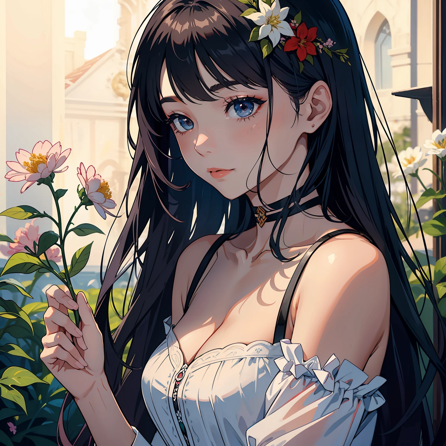 "Her scent pervades the air, as if even the flowers seek her permission to bloom."