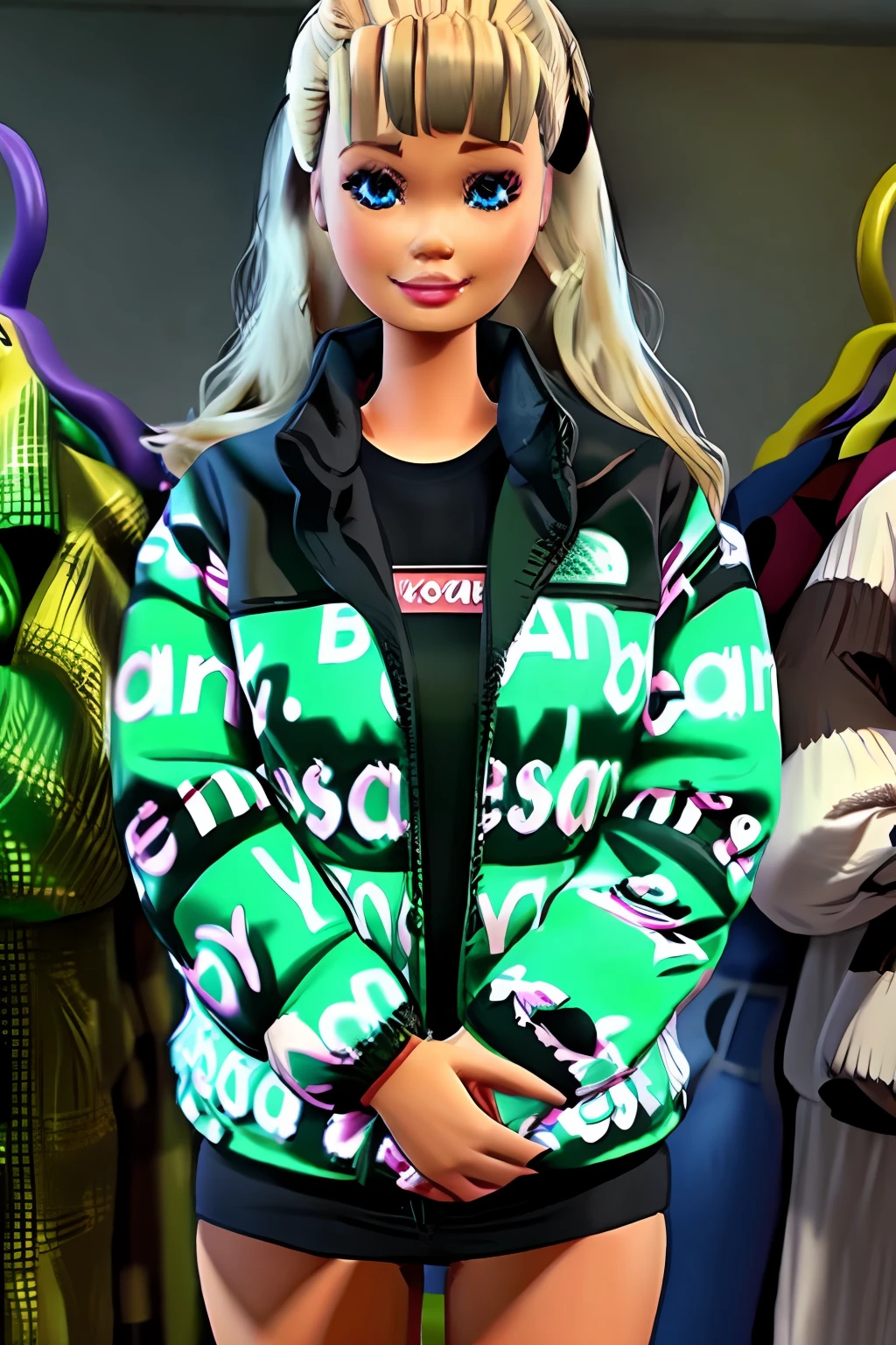 ts_barbie dripjacket
own hands together