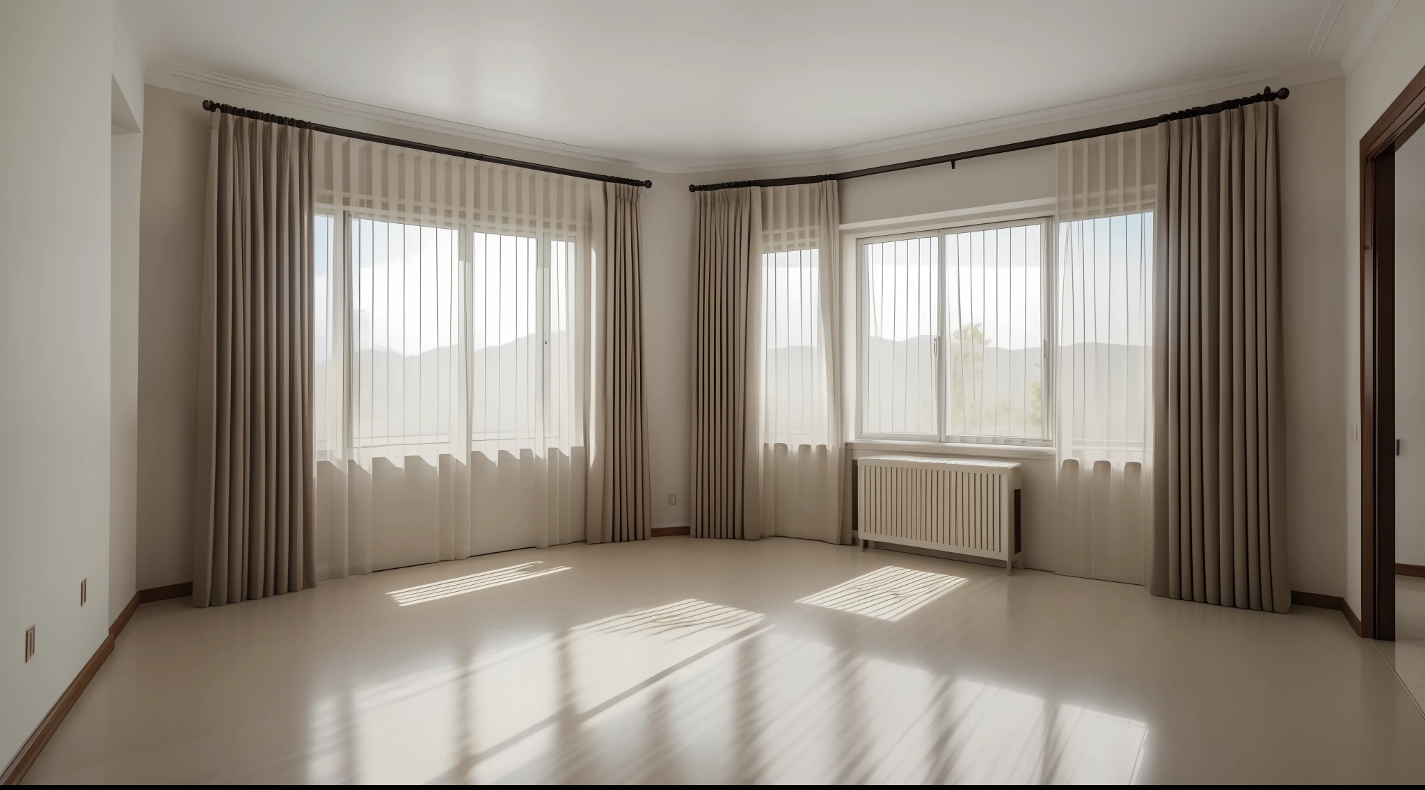 RAW photo, Masterpiece, high quality, best quality, authentic, super detail, interior, more interior, modern living room, windows, curtains,daylight, (high detailed :1.2), 8k uhd, dslr, soft lighting, high quality, film grain, Fujifilm XT3, RAW photo,Masterpiece, high quality, best quality, authentic, super detail, interior,modern interior, Empty living room,daylight, (high detailed :1.2), 8k uhd, dslr, soft lighting, high quality, film grain, Fujifilm XT3, empty room, empty space