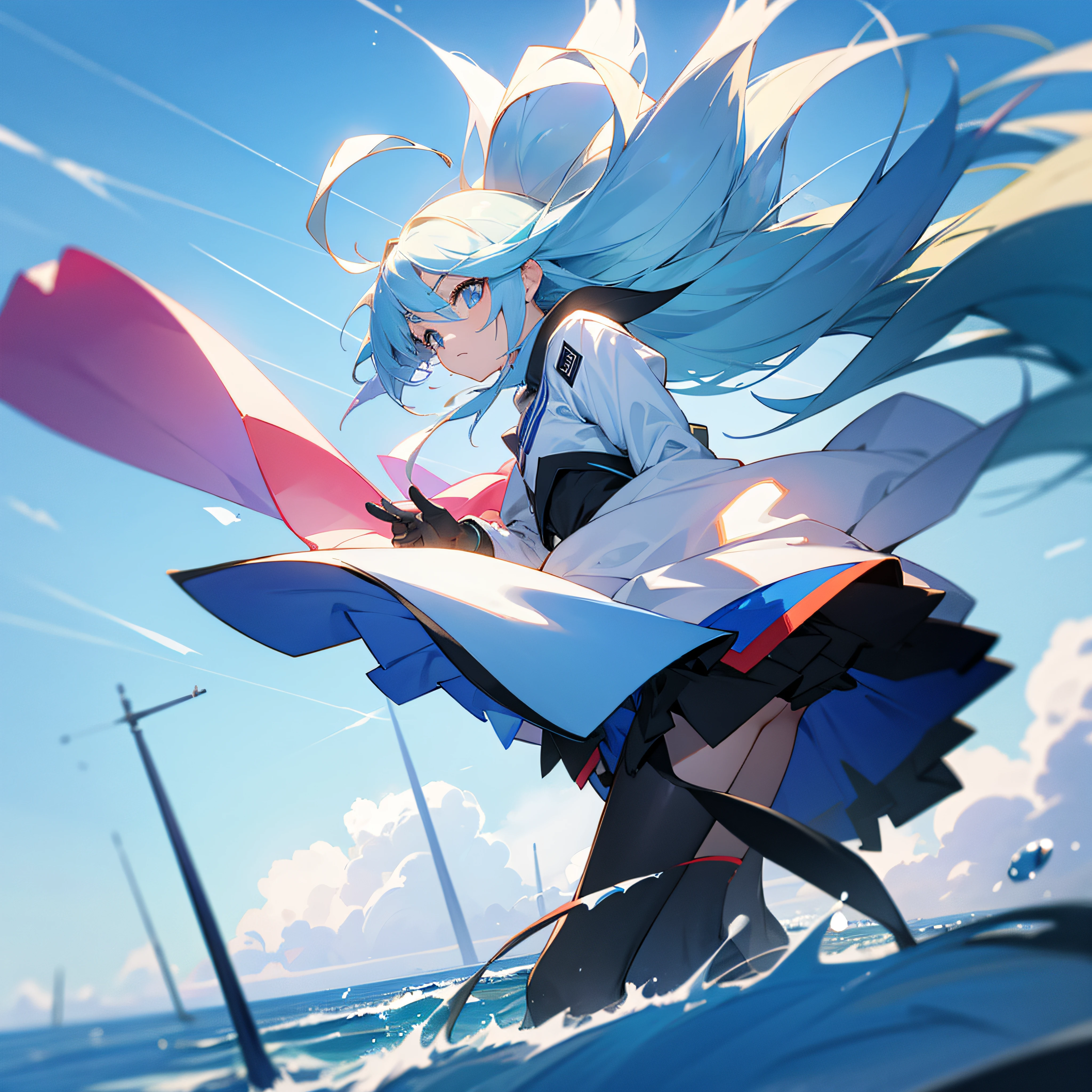 TM Network ,s girl,the wind,blue-sky,