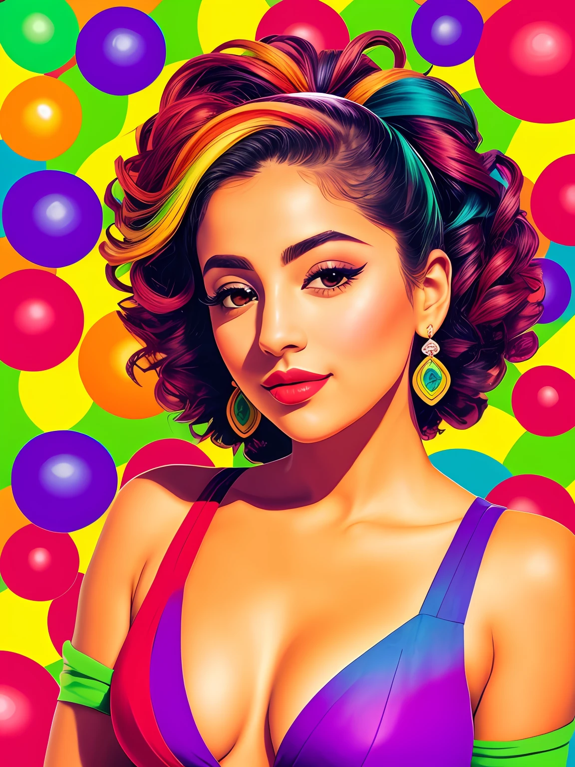 "Imagine uma obra de arte retratando um suculento, Cereja colorida, Bright as a rainbow. The CHERRY is the central point of the composition, com suas formas e contornos suaves, convidando os espectadores a apreciarem sua beleza. The color palette is vibrant and lush, with rich and vivid tones that blend harmoniously on the surface of A CEREJA. Vermelhos intensos, laranjas brilhantes, amarelos dourados, verdes exuberantes, azuis profundos e roxos encantadores criam uma sinfonia de cores que envolvem a fruta. Small details of light and shadow add depth and realism to the image, Making THE CHERRY Look Almost Palpable. Through this artistic representation, The cherry turns into a symbol of vitality, frescor e alegria, cativando os espectadores e convidando-os a saborear sua beleza colorida." ,Romero Brito