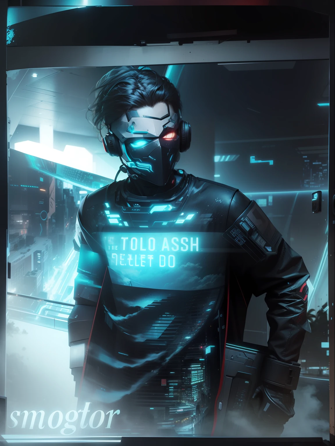 The background cyber park ultra real estate realistic face and stylish